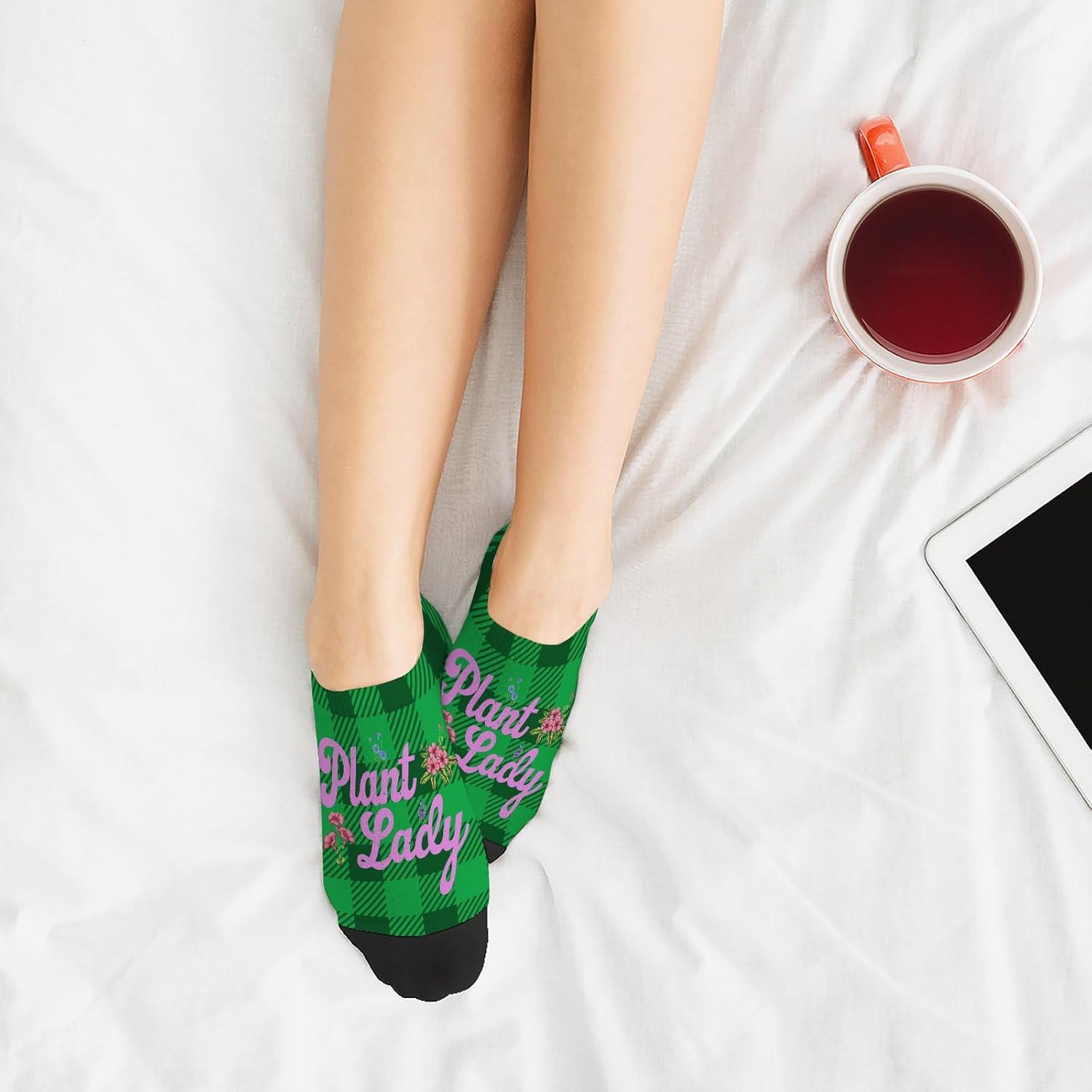 Plant Lady Mens Ankle Dress Socks Unique Design Comfortable and Perfect Gift