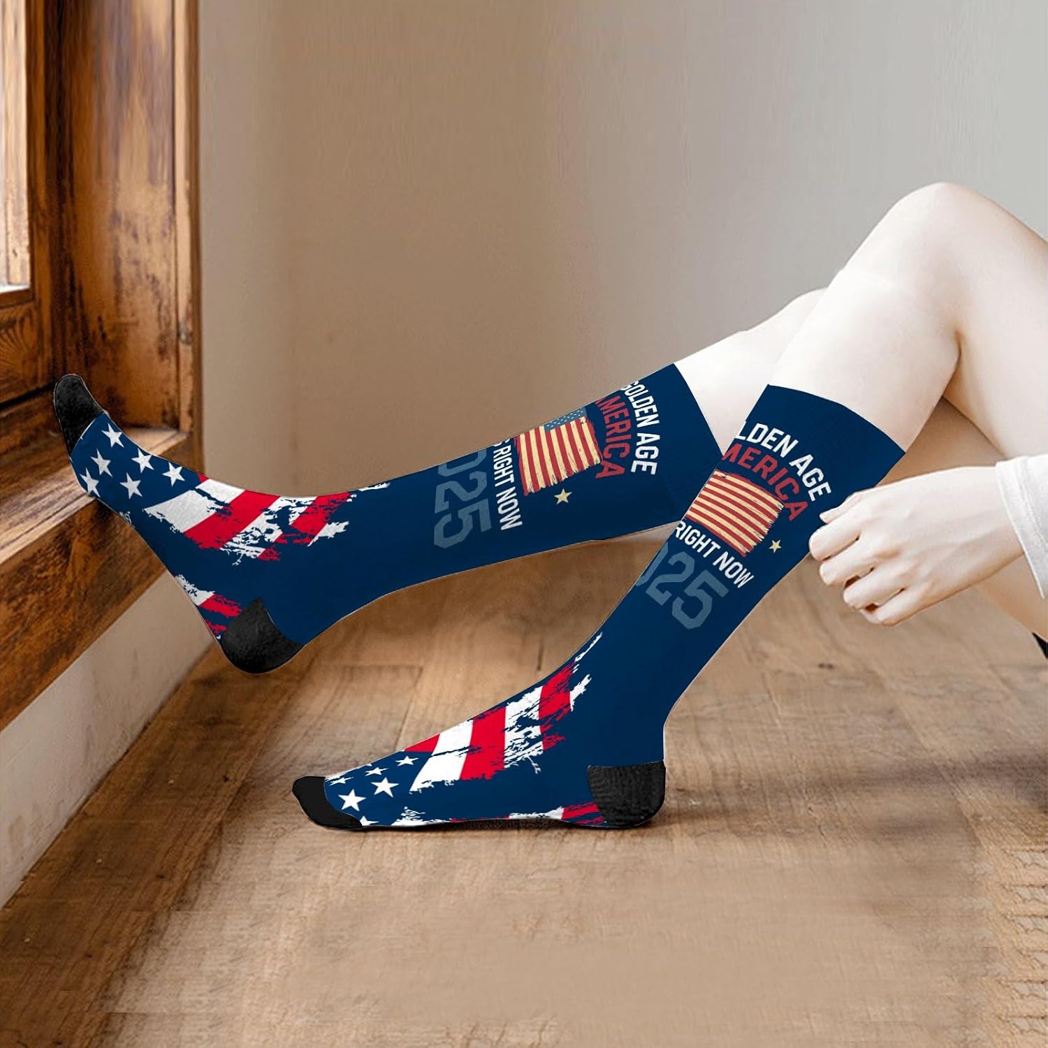 The Golden Ages Of America Begins Right Now 2025 Socks