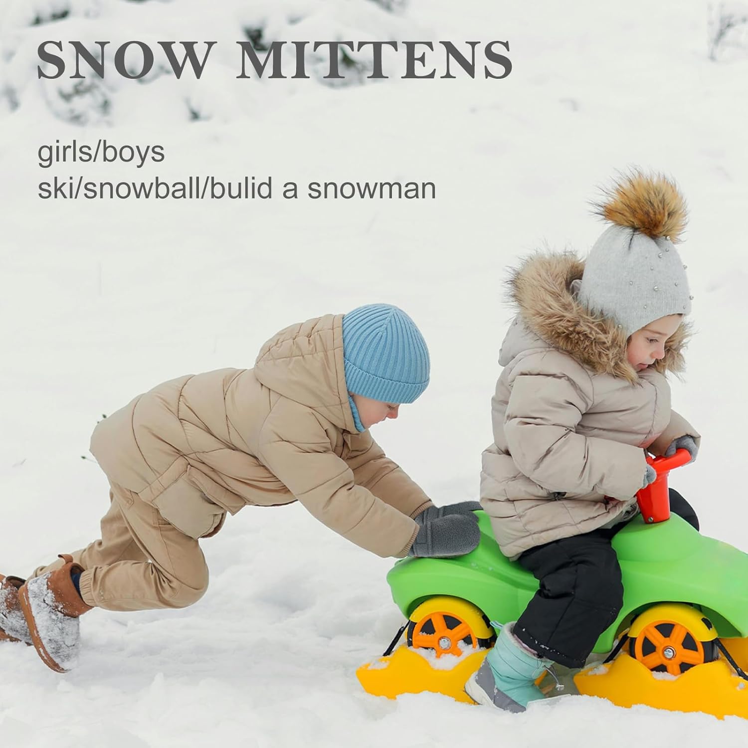 RAOEXI Baby Winter Mittens with Fleece