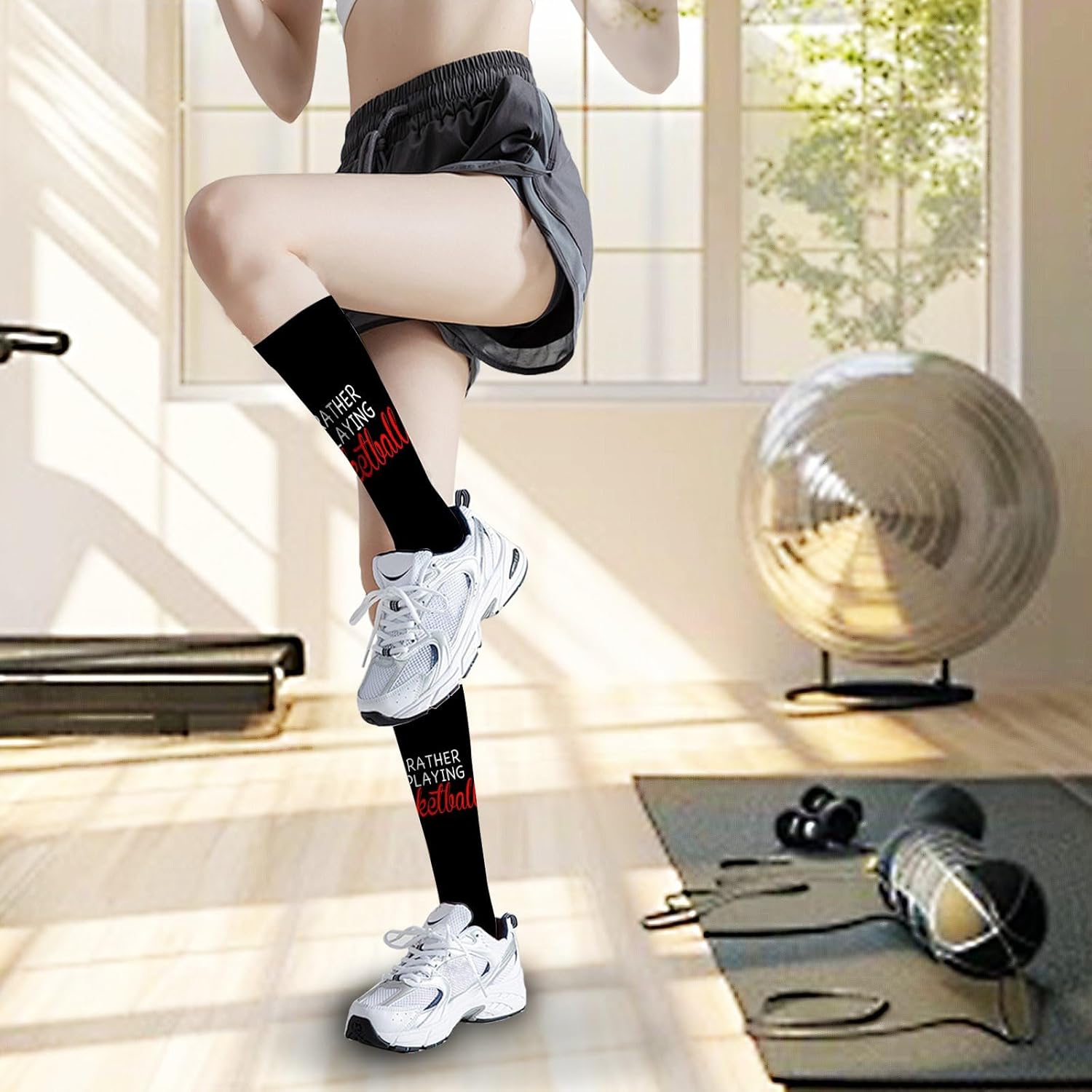 Basketball-Friendly Thigh-High Socks for Boys - Fun