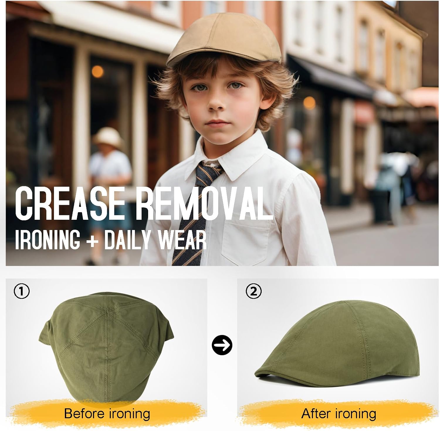 Adjustable Toddler Boy Cotton Flat Hat