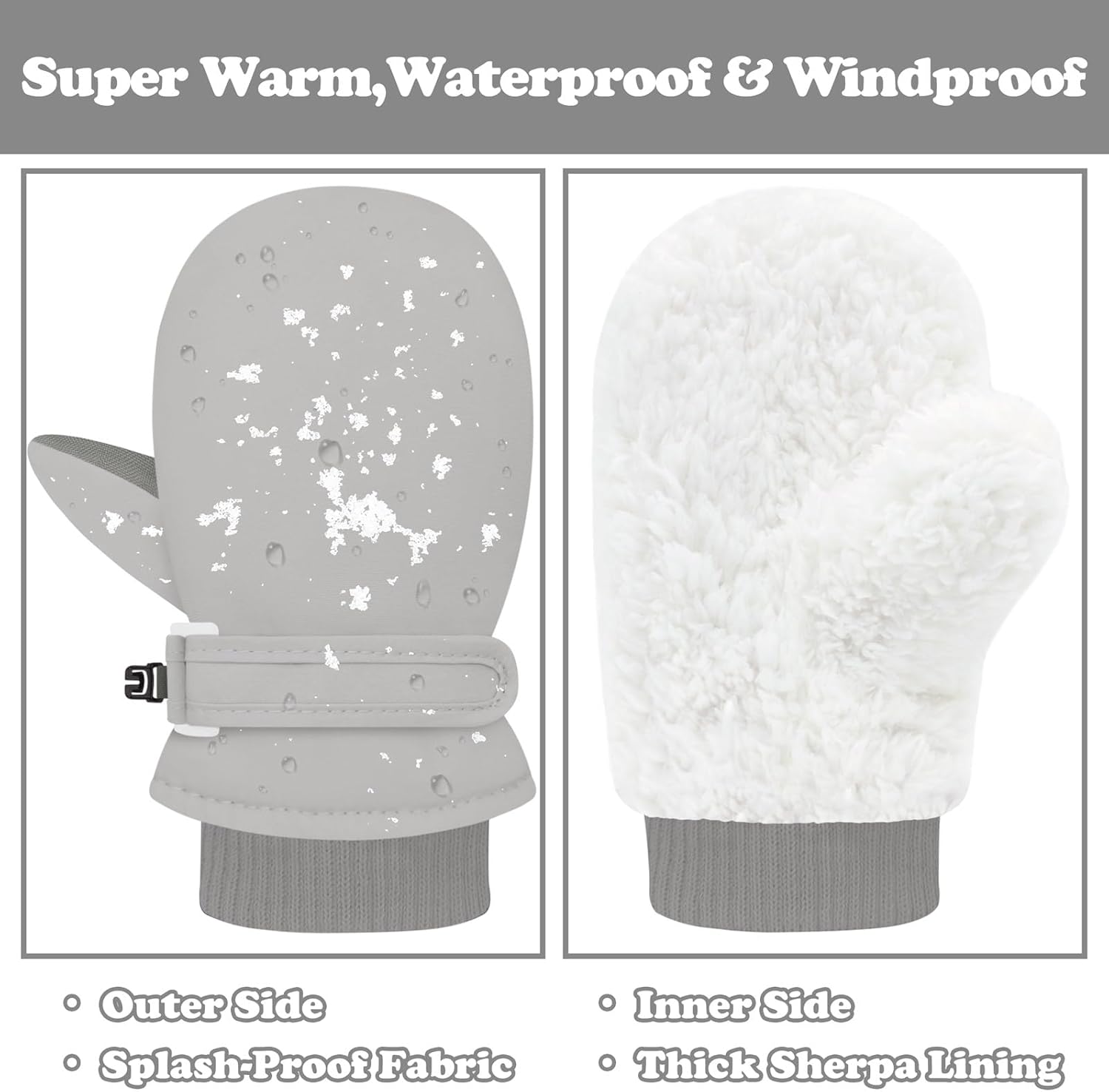 Anti-Loss Toddler Winter Gloves