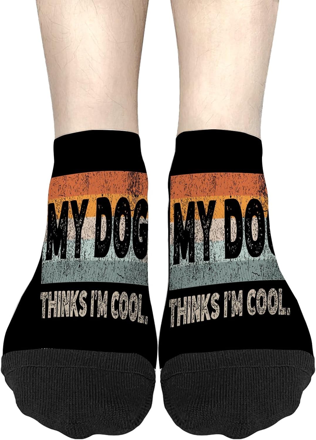 My Dogs Thinks Im Cool Boys Crew Socks Liner Sock Low Cut
