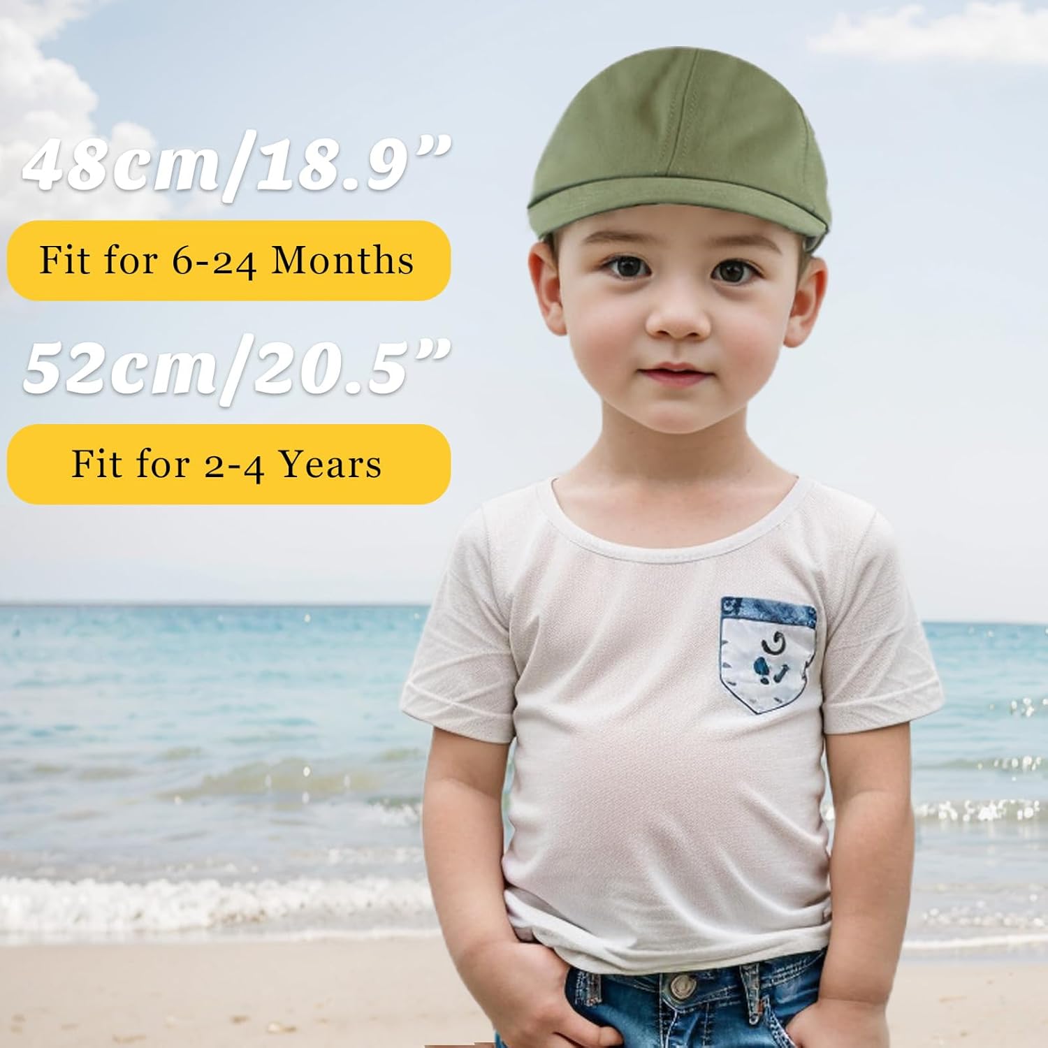 PESAAT Kids Summer Baseball Hat toddlers boys girls 6M-10Y
