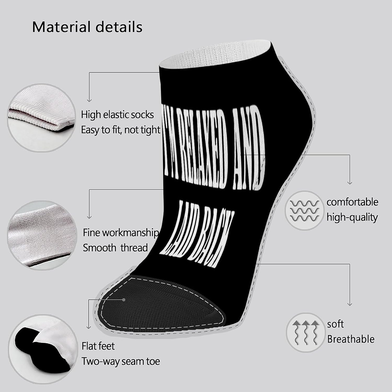 Relaxed Boys Crew Socks for Men