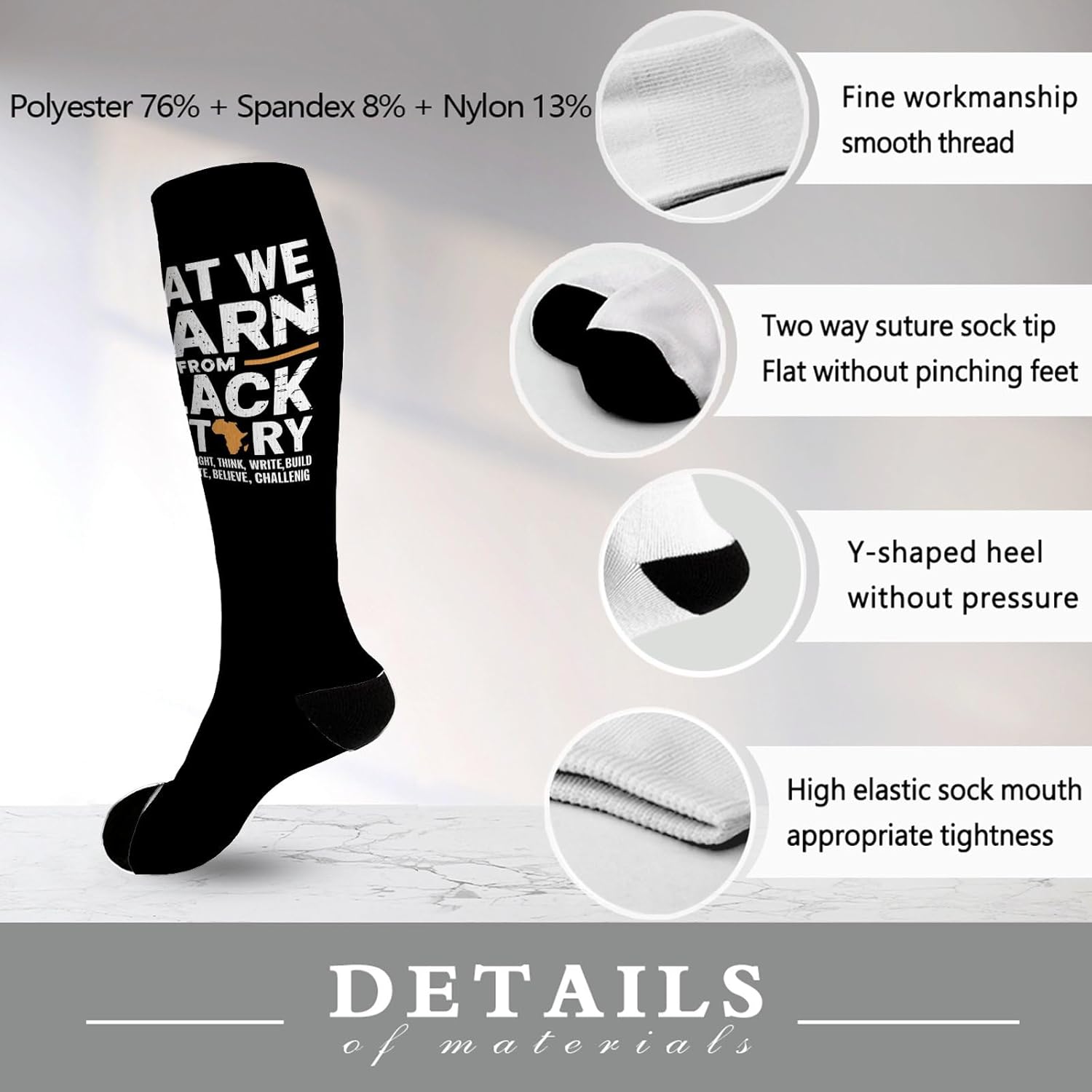 Trendy Mid-Calf Athletic Socks for Boys