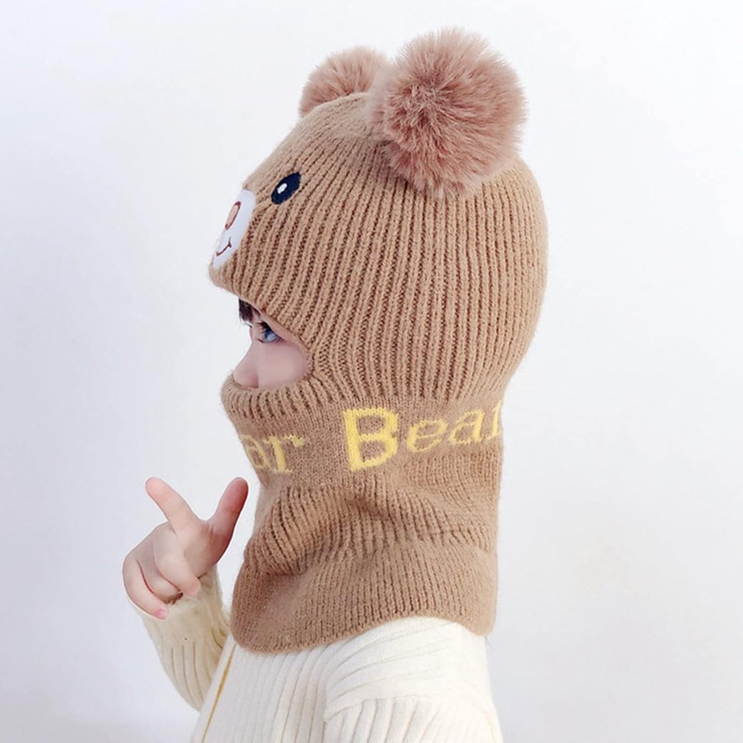 Winter Knitted Hats Scarf Set for Kids