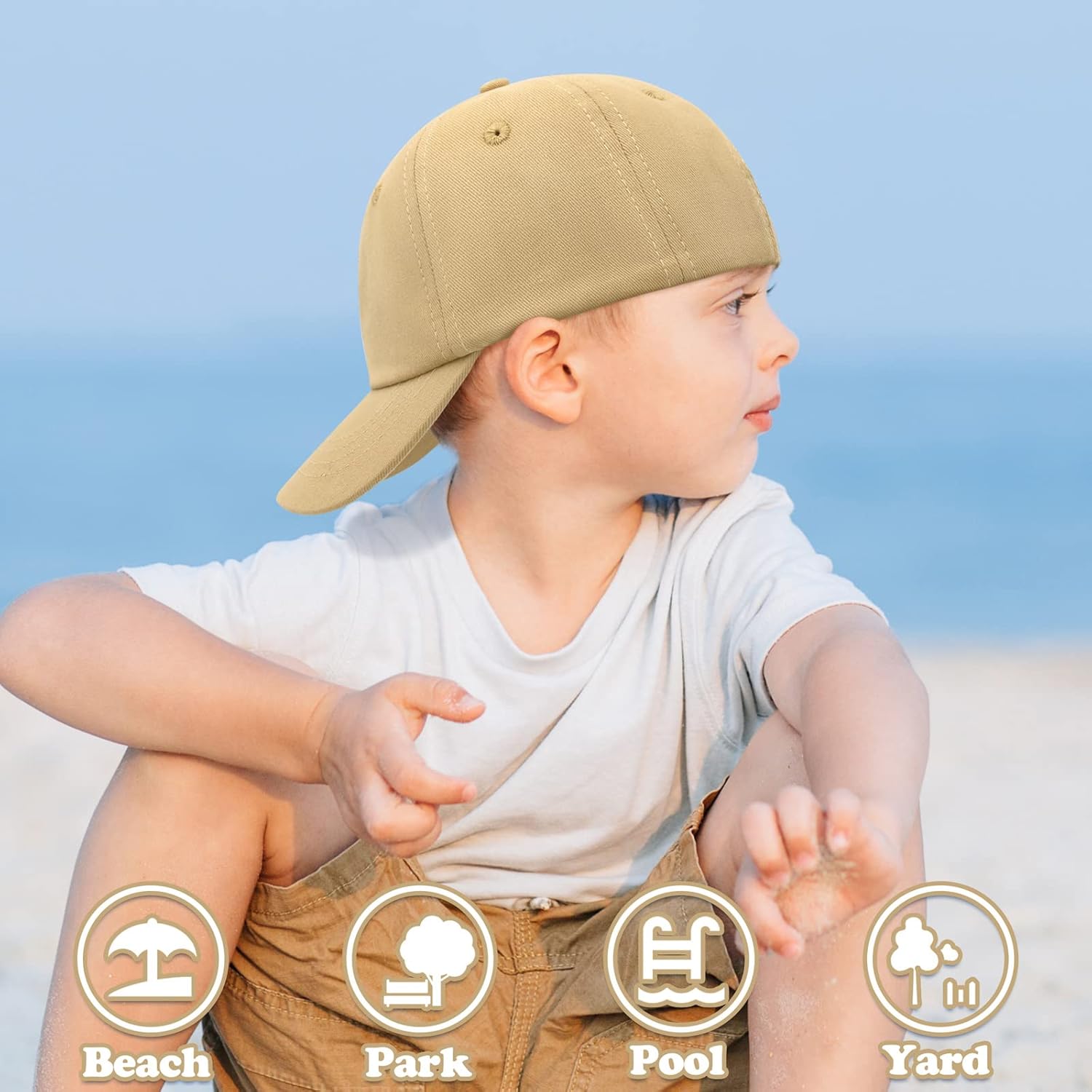 Adjustable Toddler Baseball Hat for Sun Protection