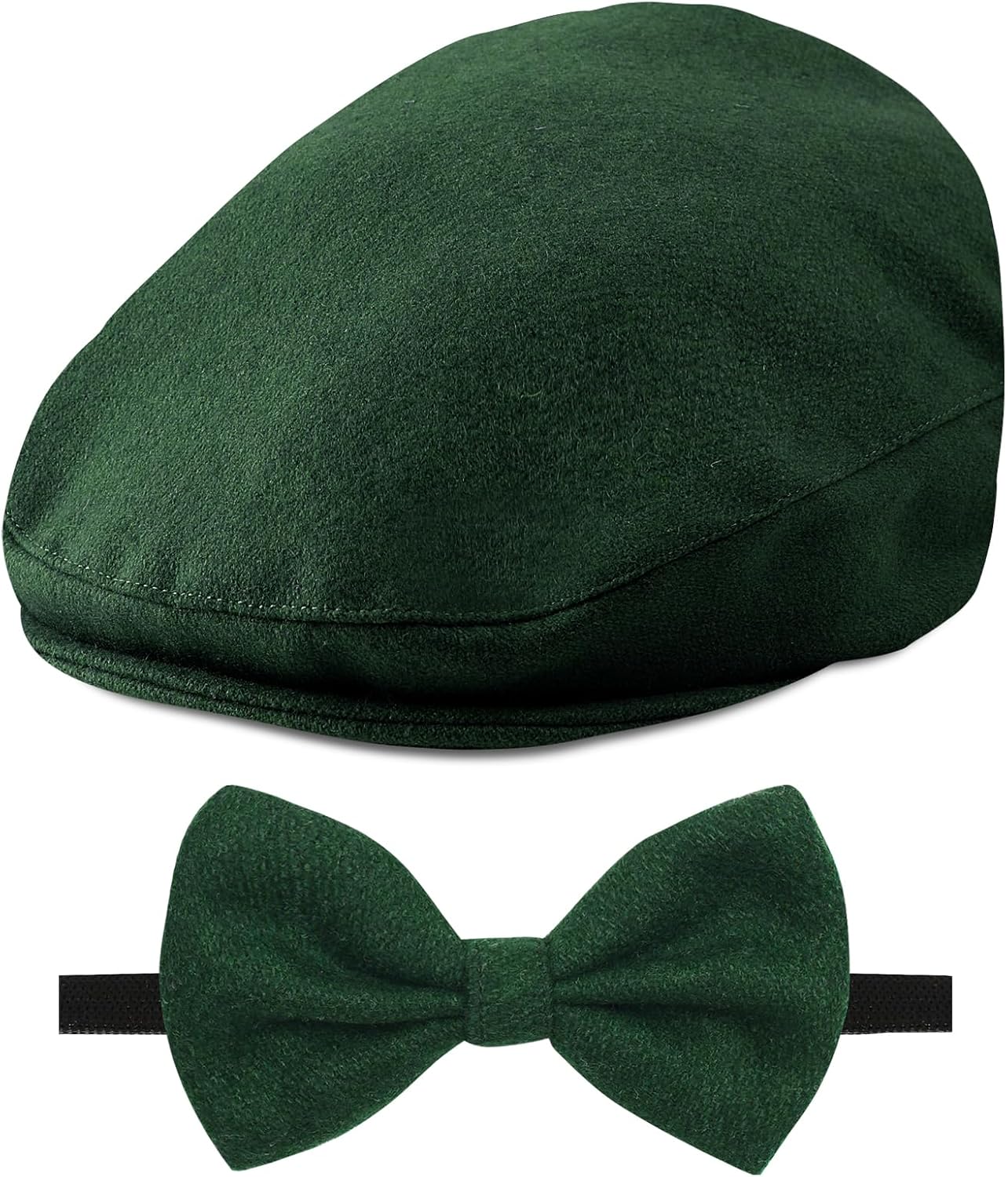 AJ DESIGN Baby Boy Driver Cap Set Newsboy Bow Tie 3M-8Y
