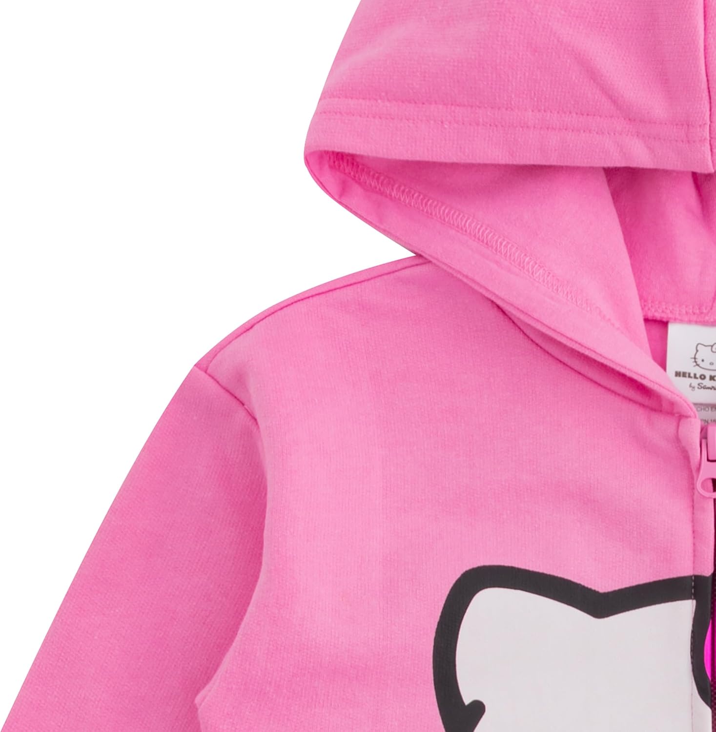 Cute Hello Kitty Girls Zip-Up Hooded Sweatshirt for Toddler Baby