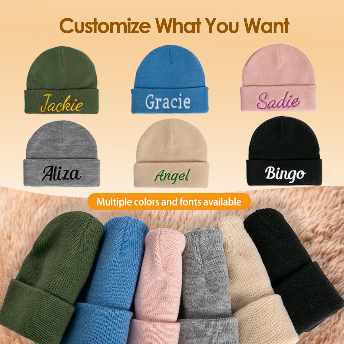Personalized Toddler Beanie Hat