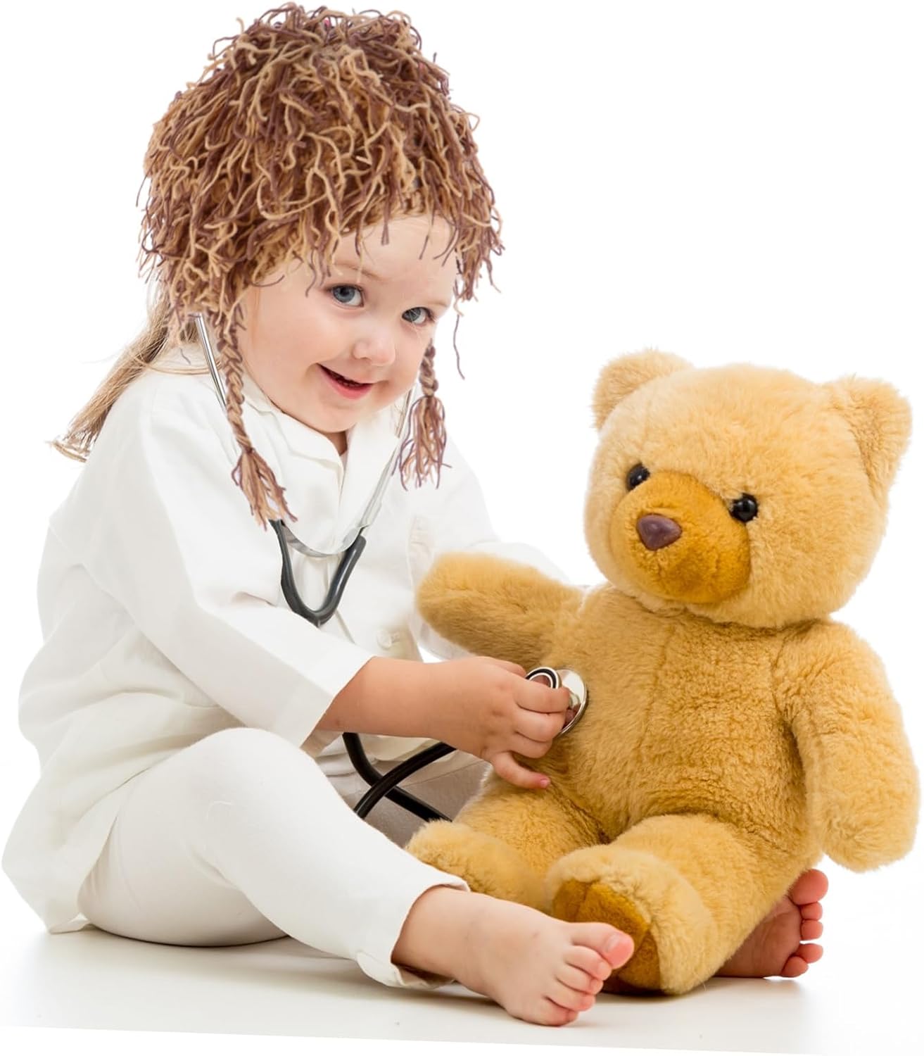 Knitted and Fashionable Lion Headdress for Toddlers