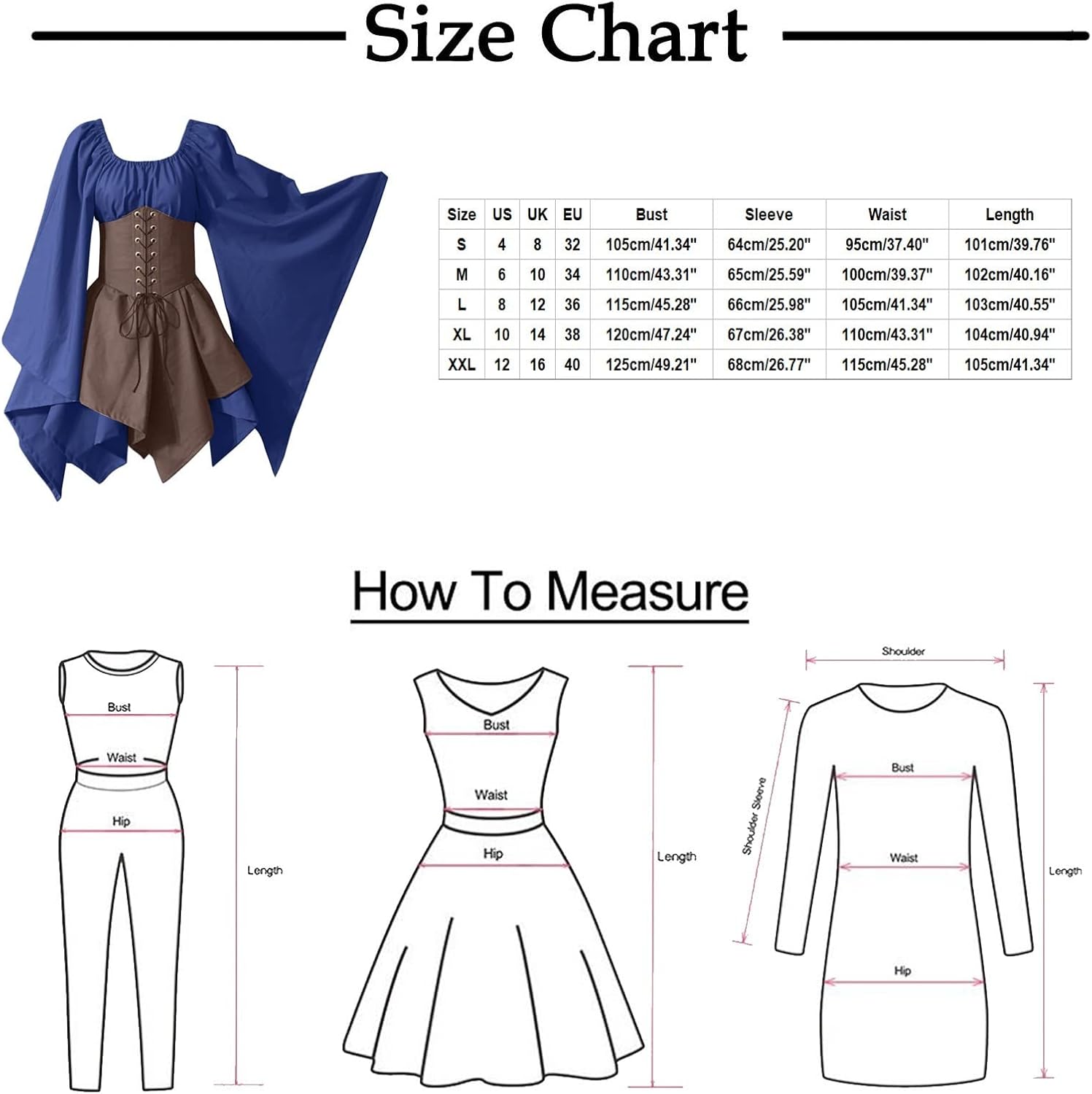 Elegant Medieval foutographie Overdress
