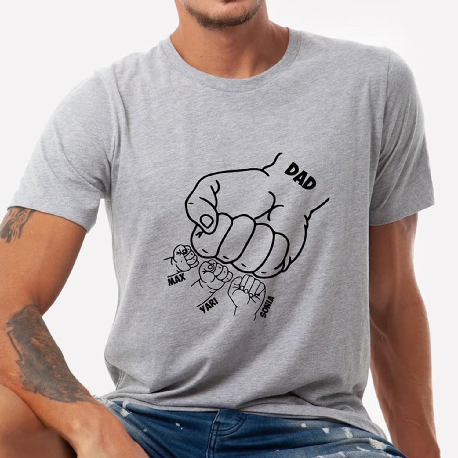 Personalized Dads Day T-Shirt Gift