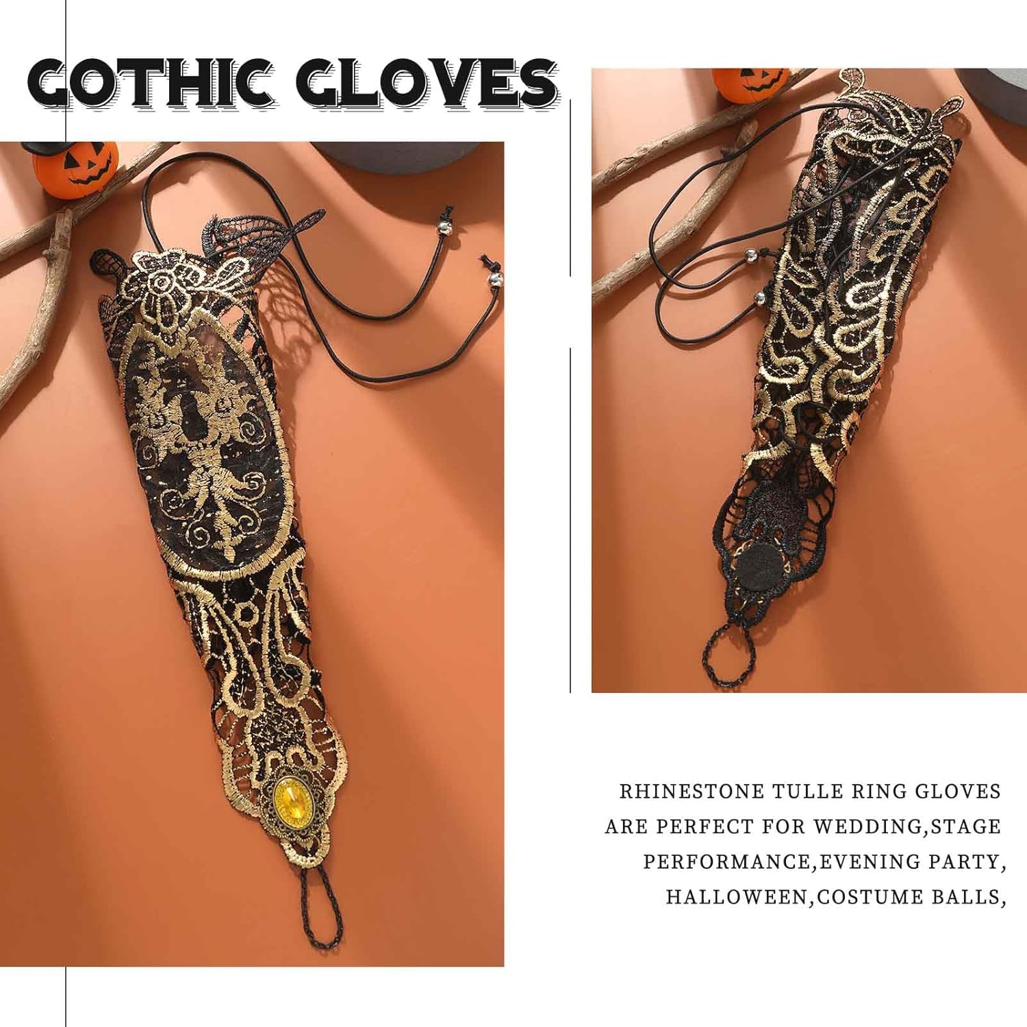 Steampunk Gothic Gloves for Women