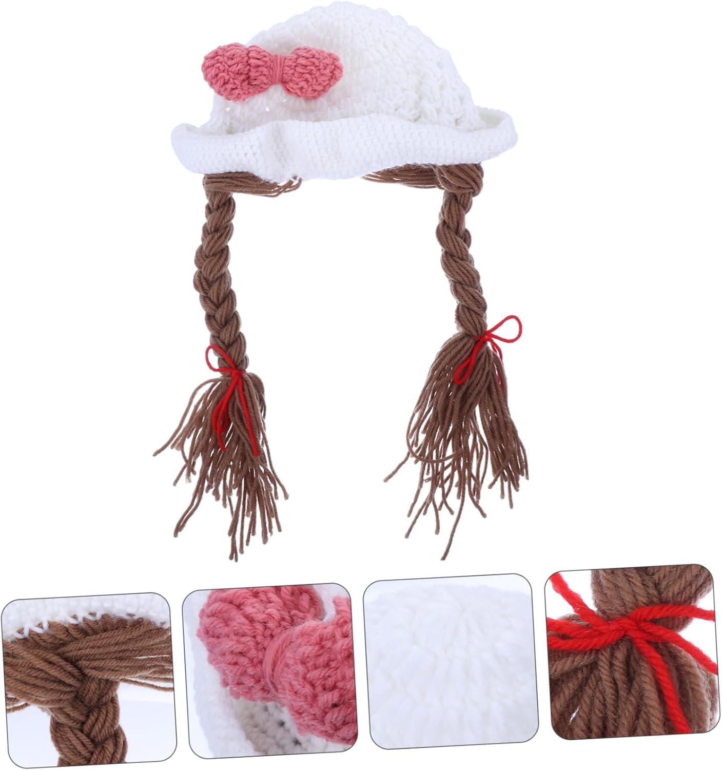 Warm Comfy Newborn Baby Hats Boys Girls Knitting Cap Bowknot Style