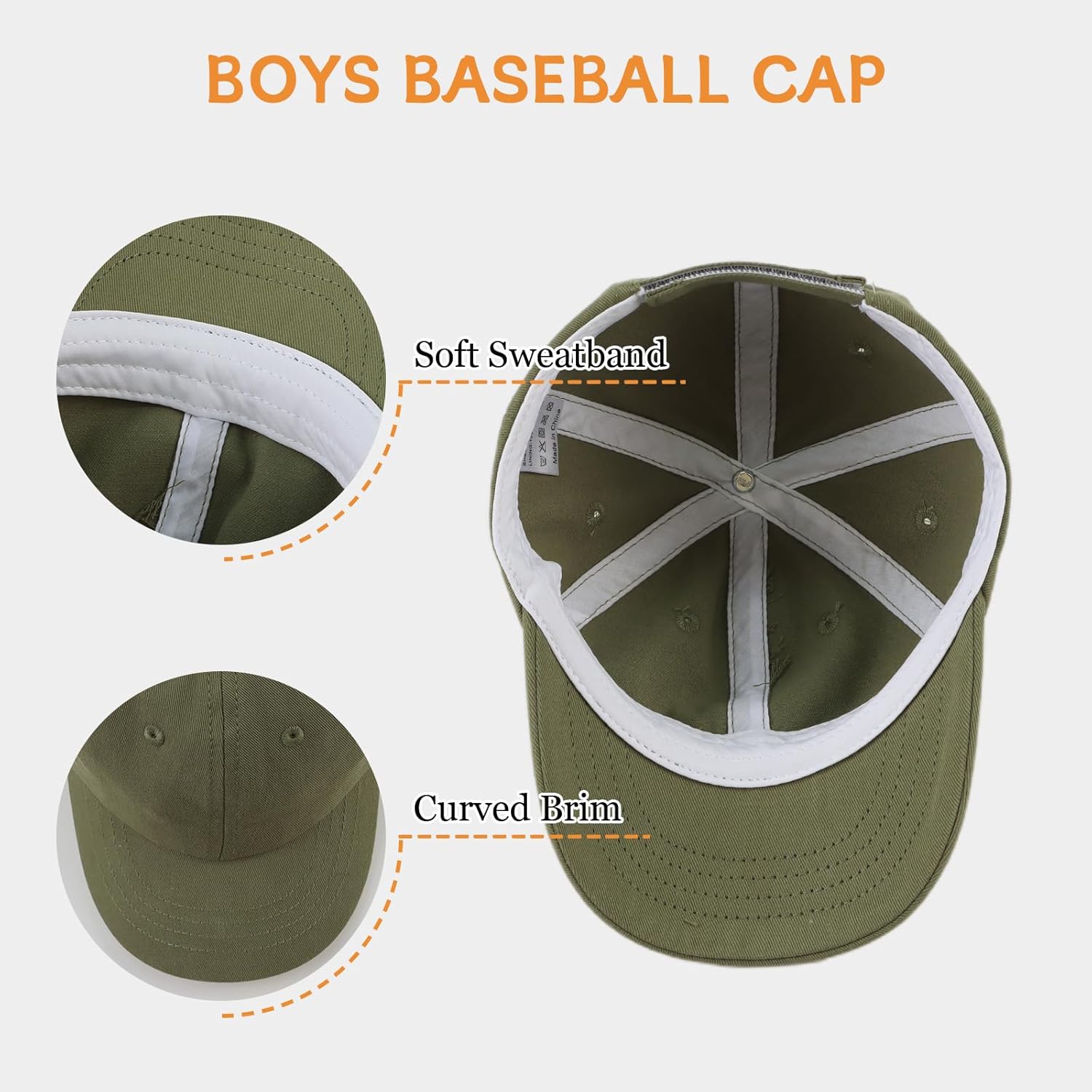 PESAAT Kids Summer Baseball Hat toddlers boys girls 6M-10Y