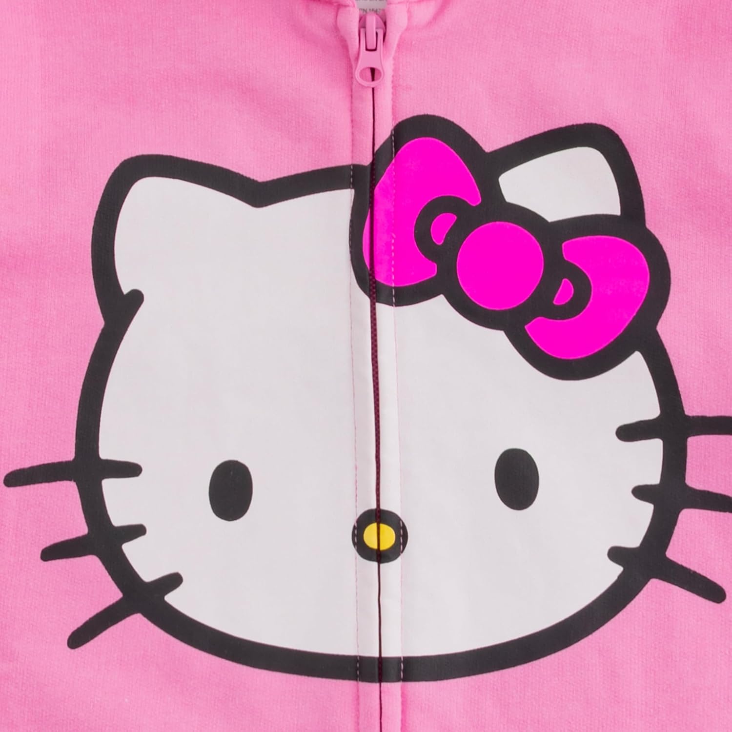Cute Hello Kitty Girls Zip-Up Hooded Sweatshirt for Toddler Baby