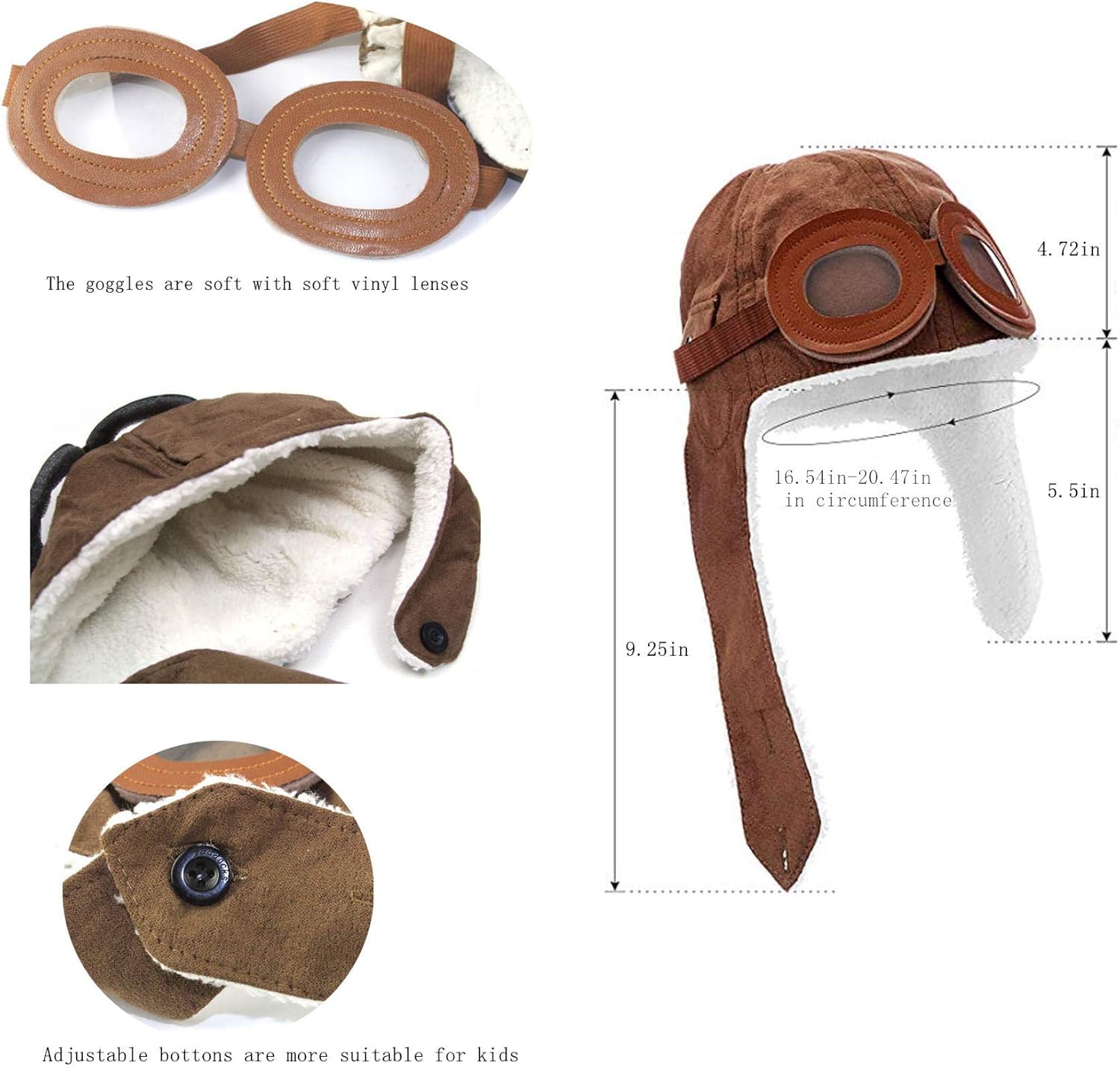 Happy Will Baby Aviator Hat - Soft Warm