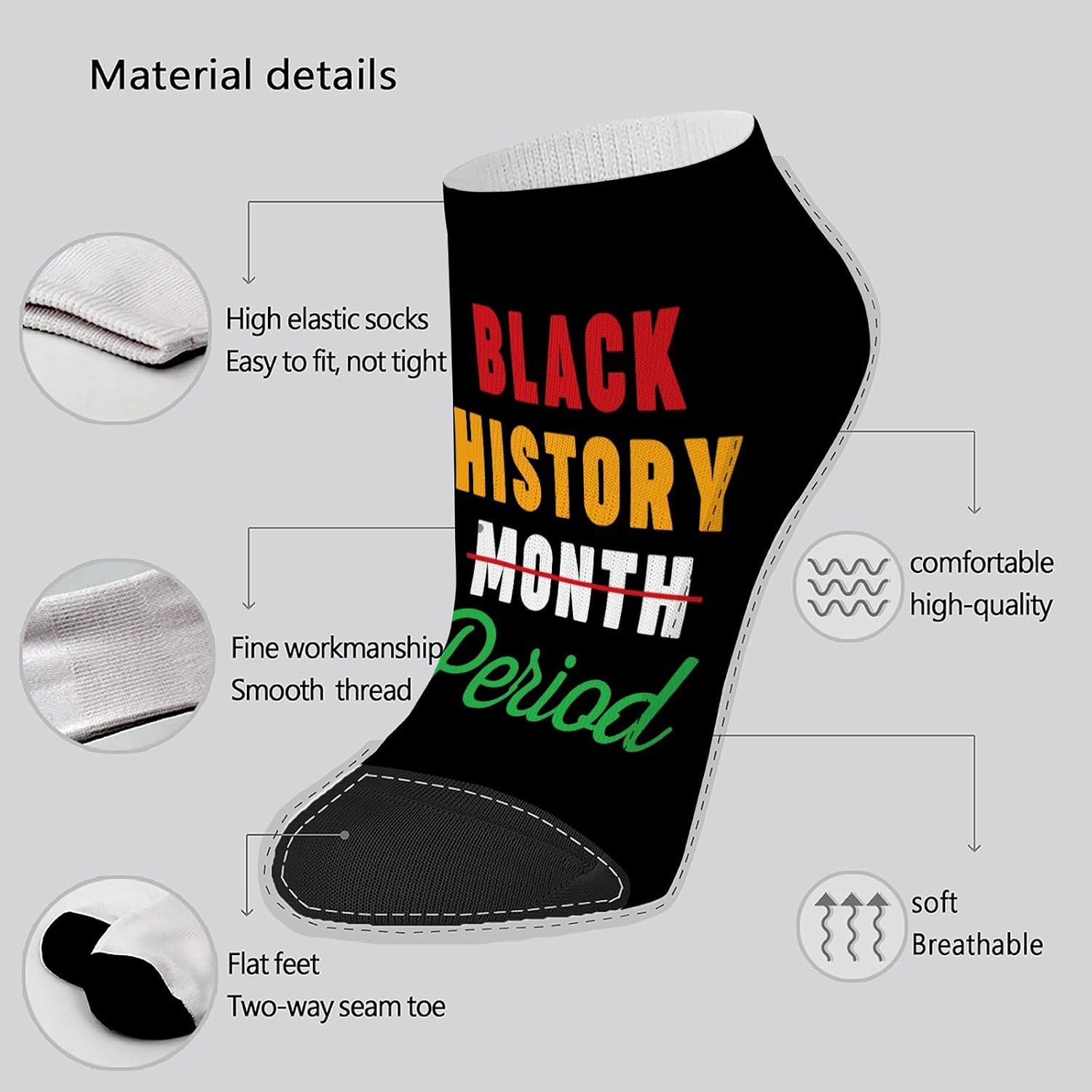 B Is For Brilliants Black History Month Toddler Socks