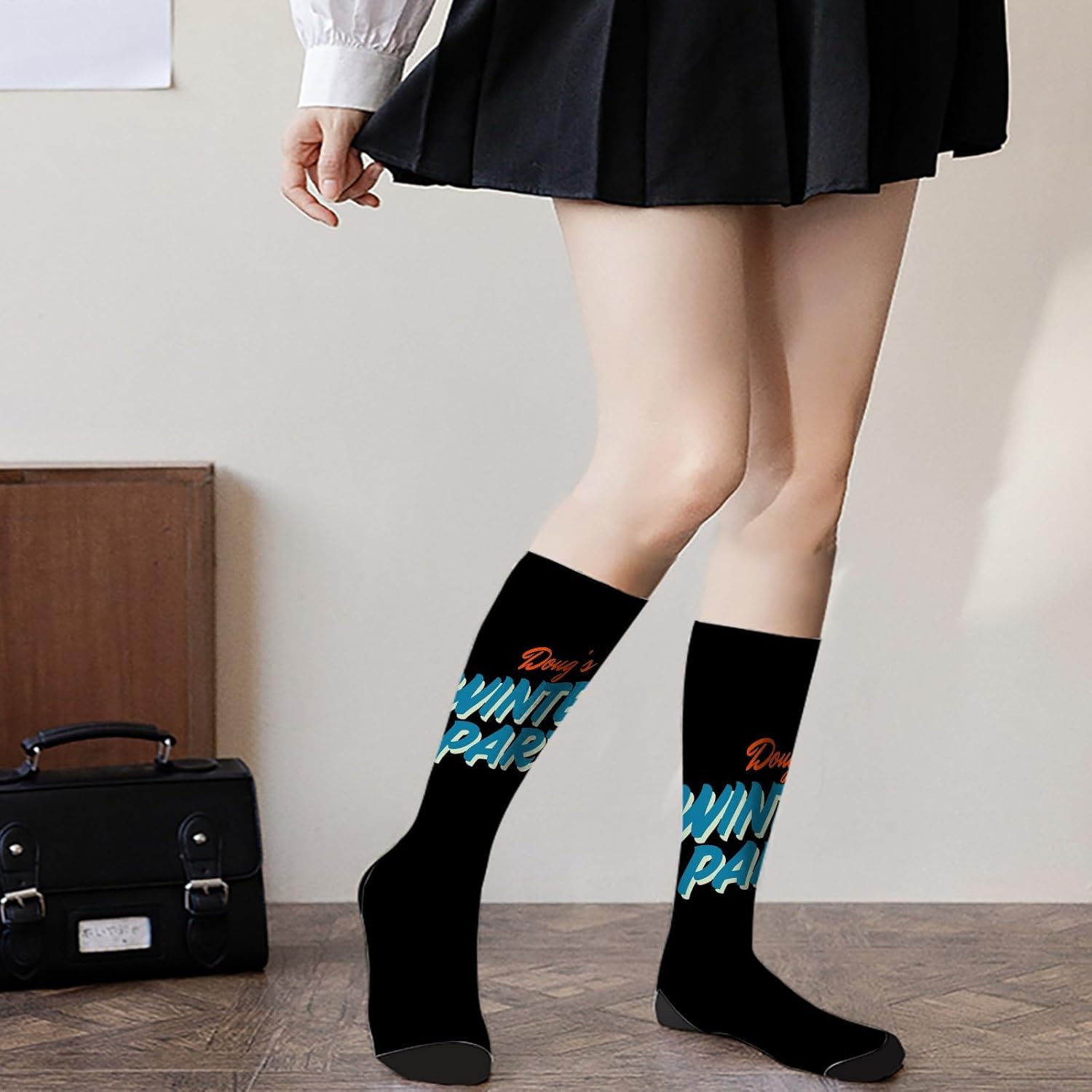 Dougs 2025 Winter Party Mens Dress Socks for Work More
