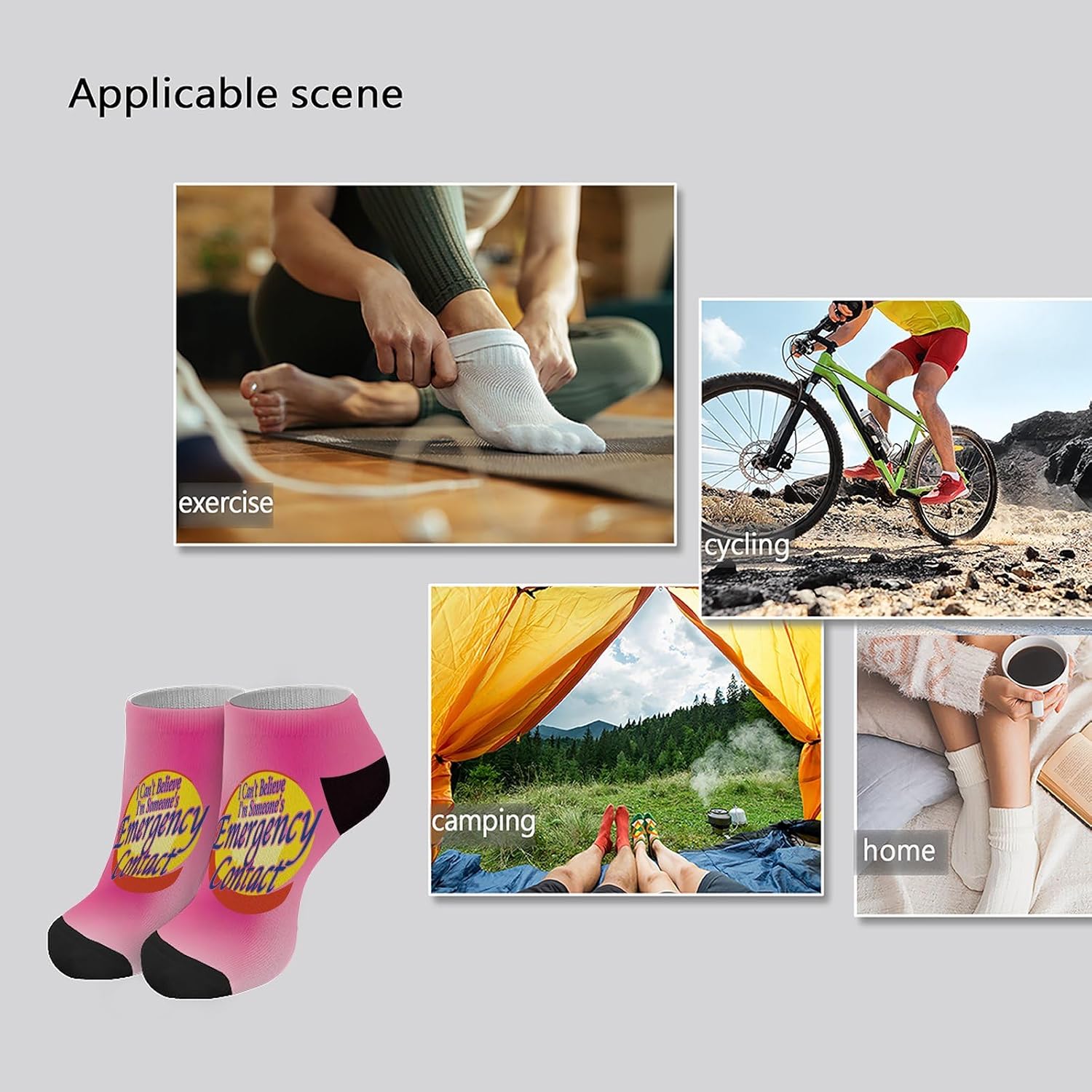 Mens Ankle Socks with Support