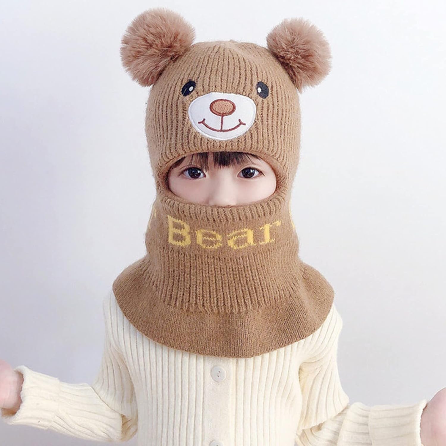Winter Knitted Hats Scarf Set for Kids