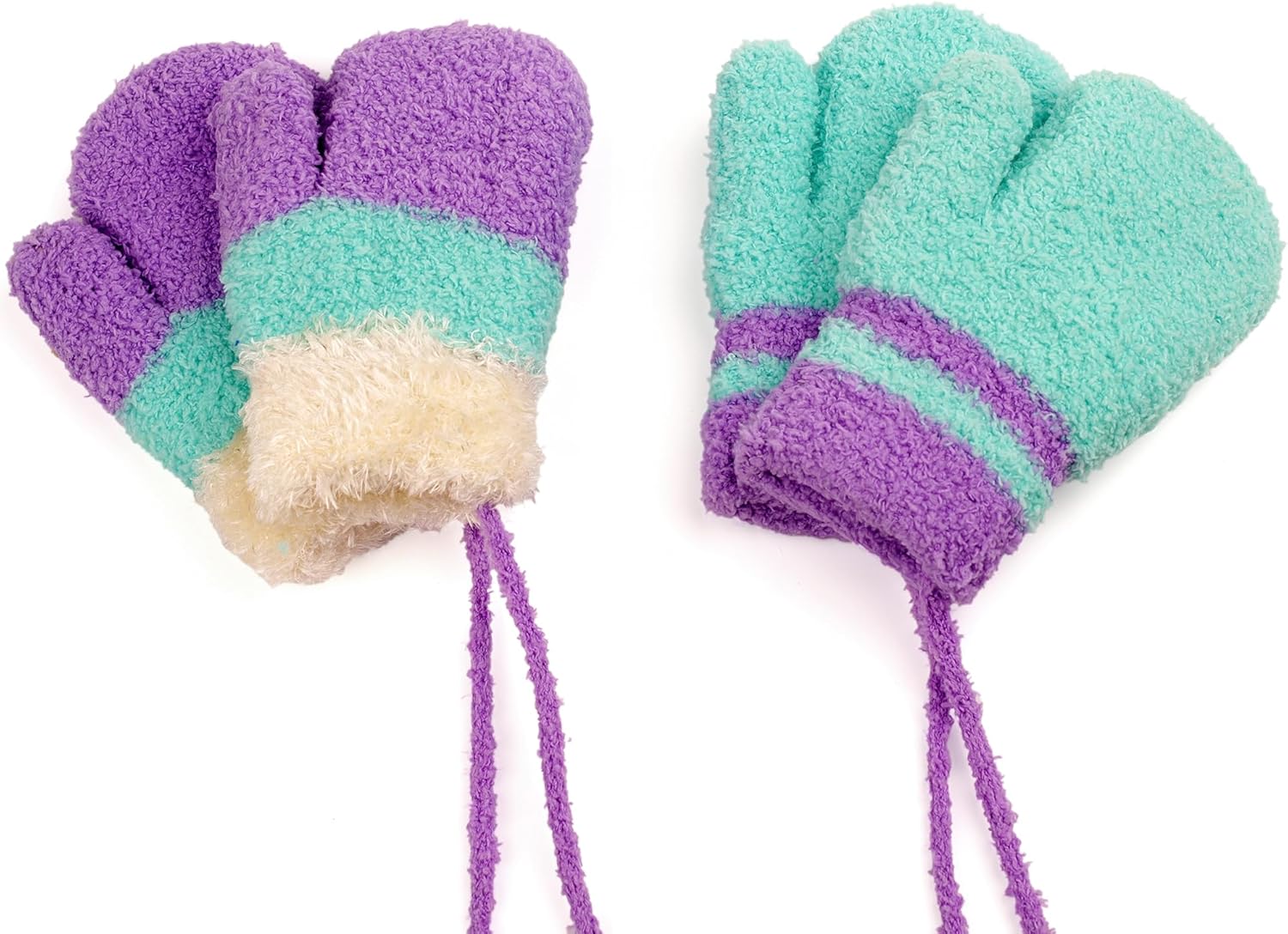 F Flammi Toddler Mitten Gloves - Winter Warm Stretchy Cartoon