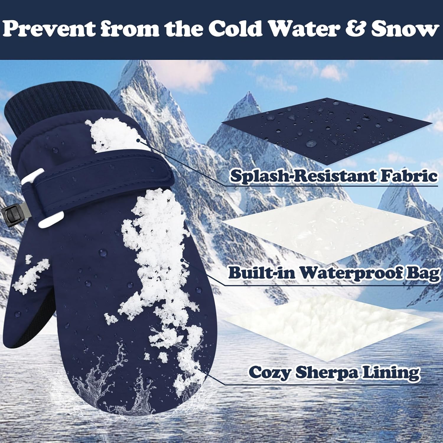 Anti-Loss Toddler Winter Gloves