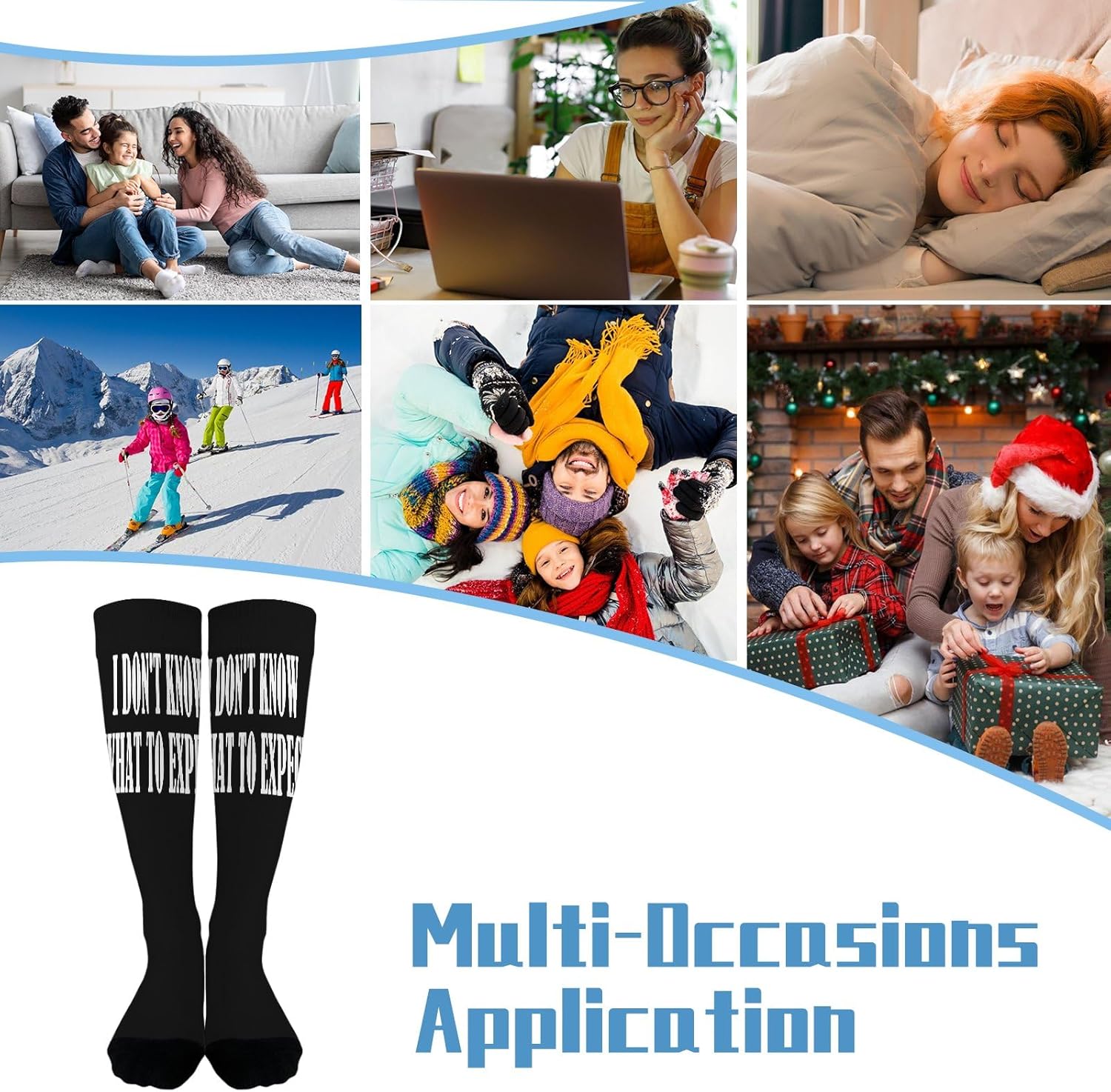 Mens Knee Socks Unisex Novelty Socks for Men and Women