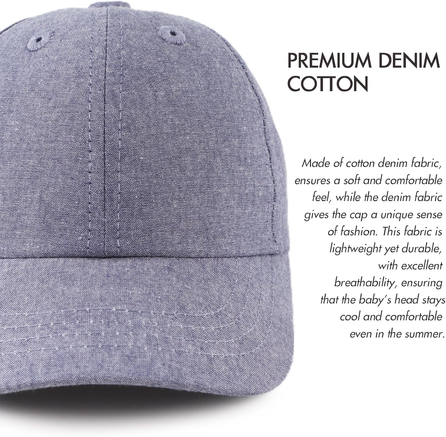 JANGANNSA Cotton Toddler Baseball Hat Sun Protection