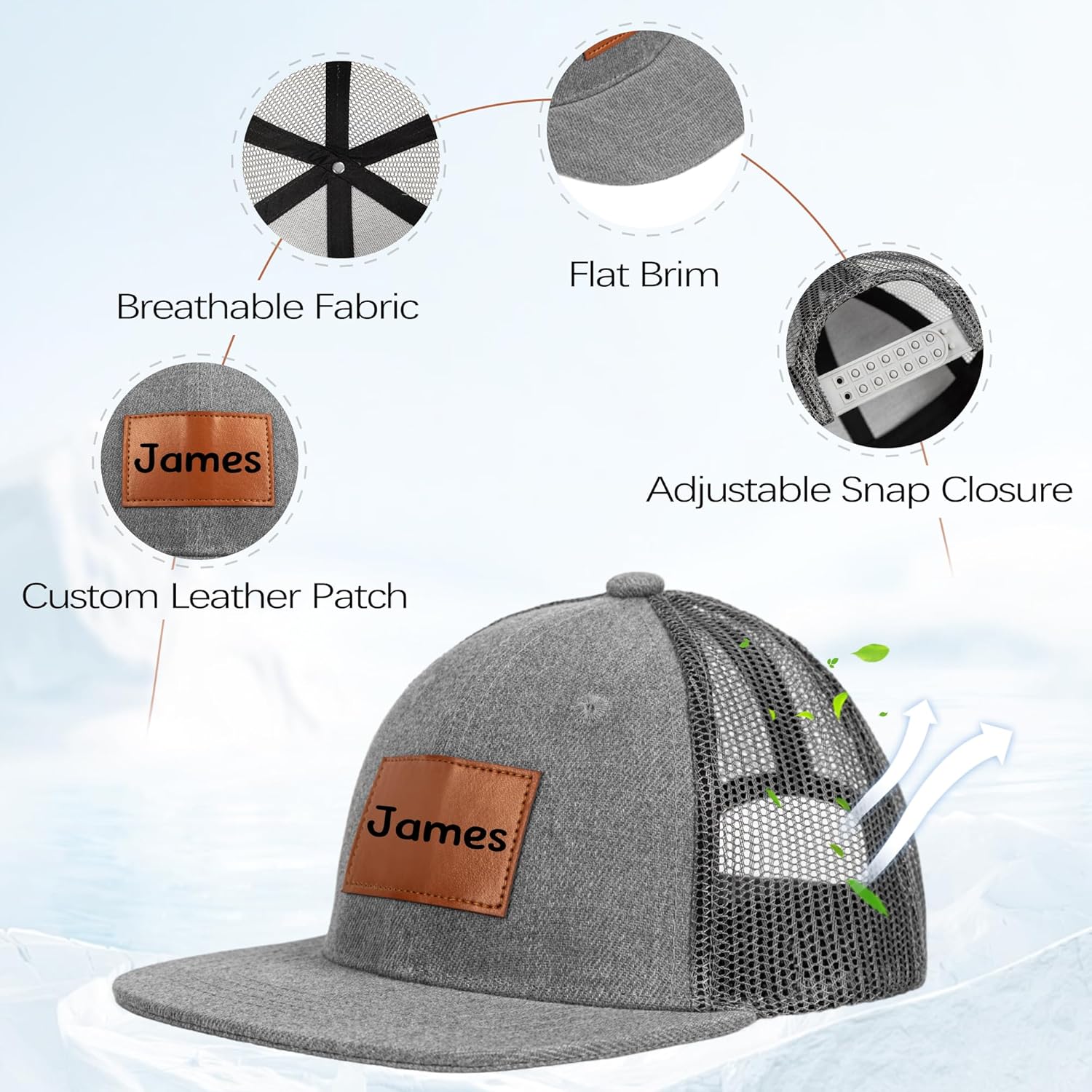 Adjustable Toddler Snapback Hat