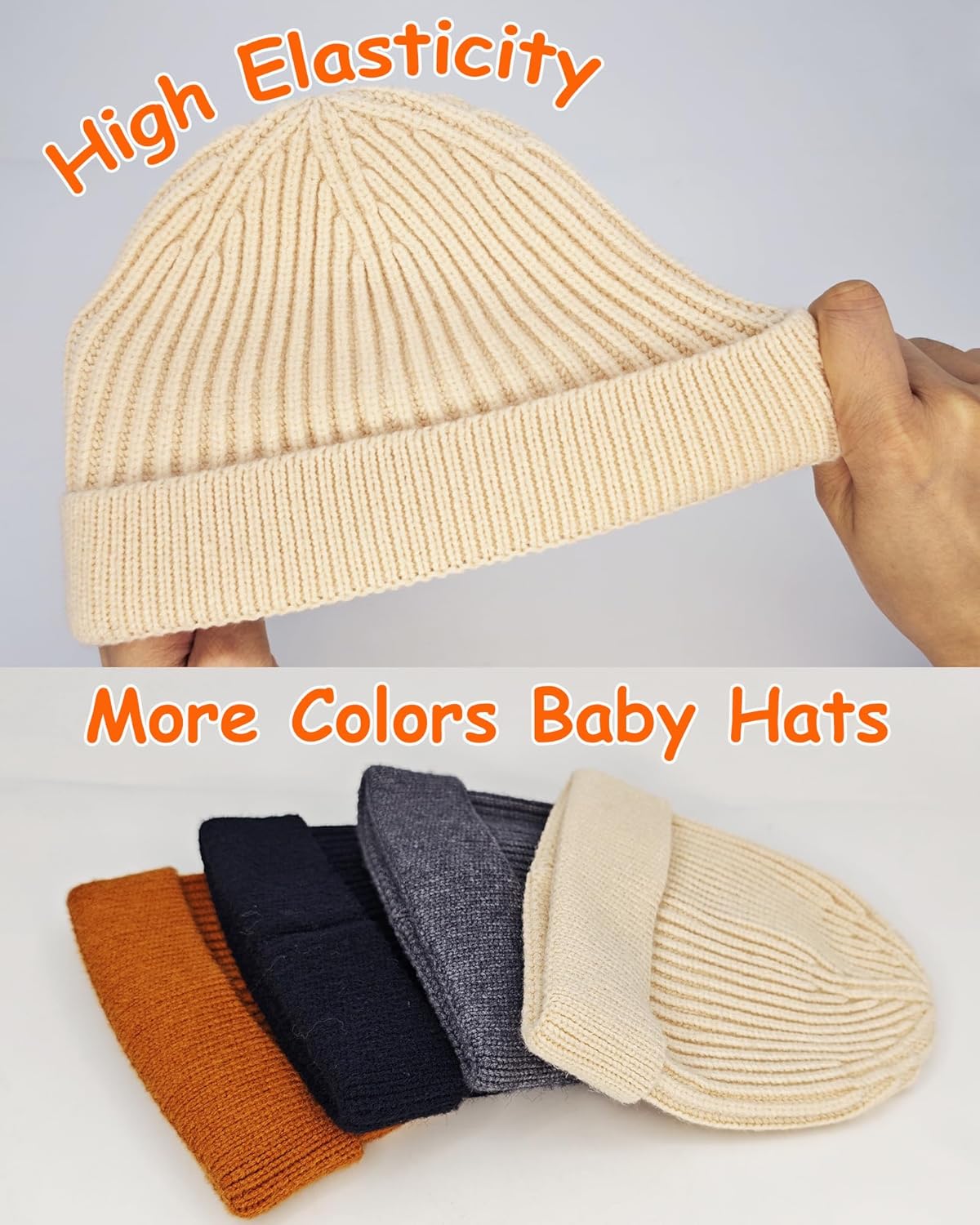 Wool Acrylic Baby Beanie Hat for Kids