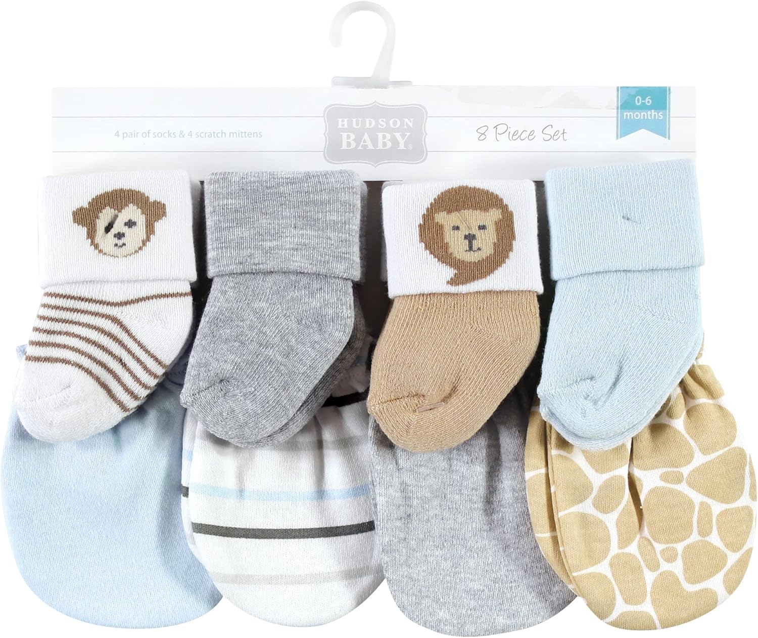 Perfect Newborn Gift - Hudson Baby Baby Girl Socks Mittens Set