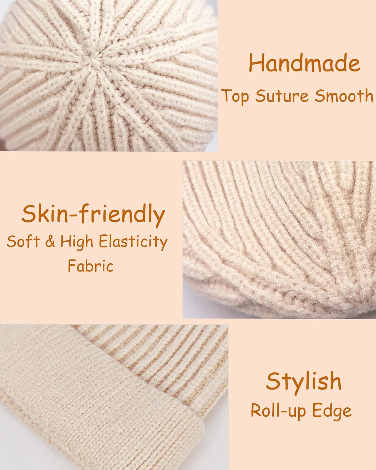 Wool Acrylic Baby Beanie Hat for Kids