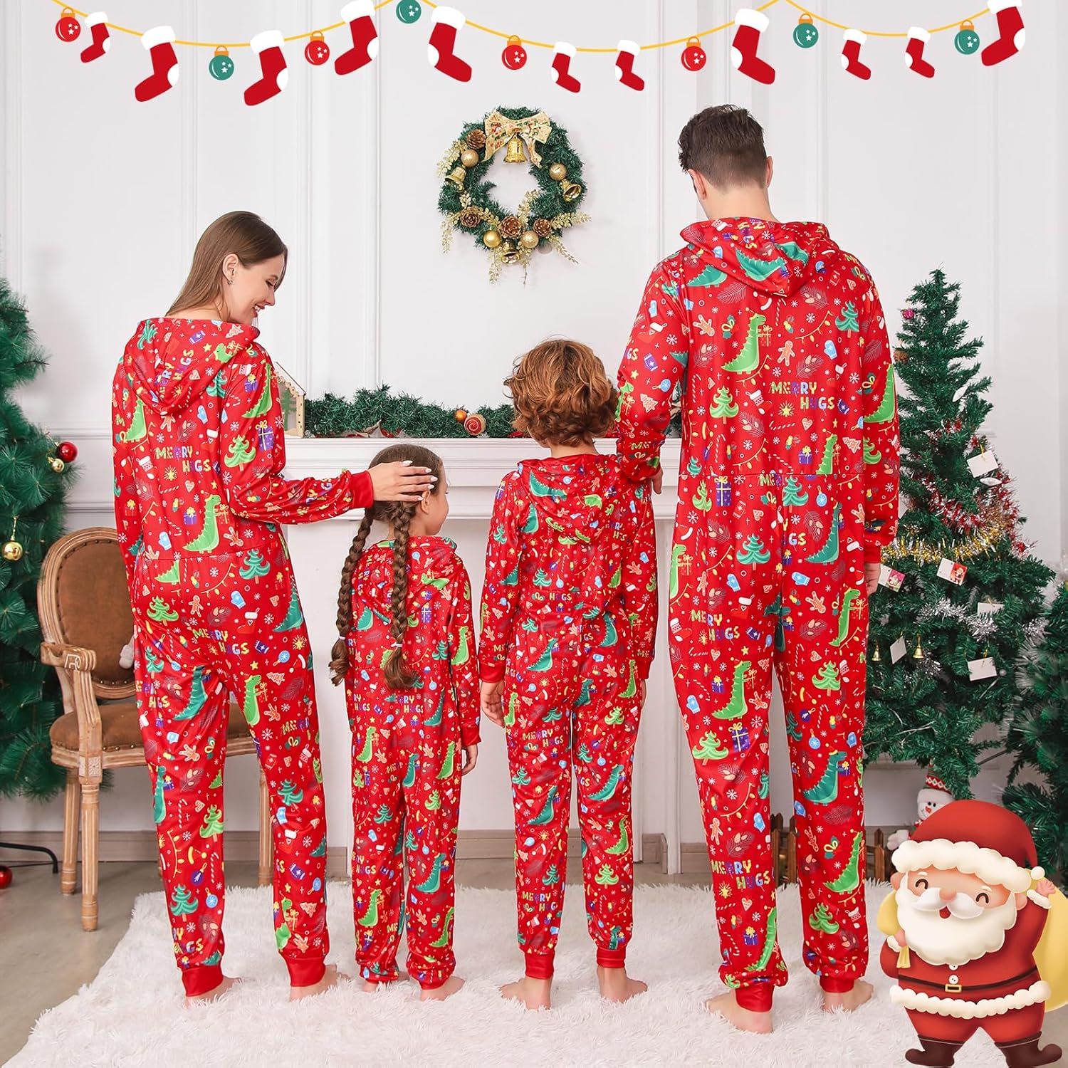 Festive Christmas Onesie Pajamas for Families