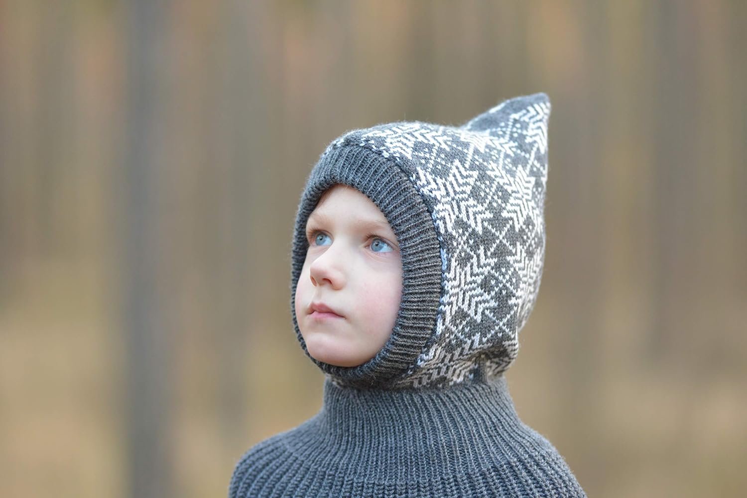 Snug into the Merino - Kids Balaclava Scarf for Winter