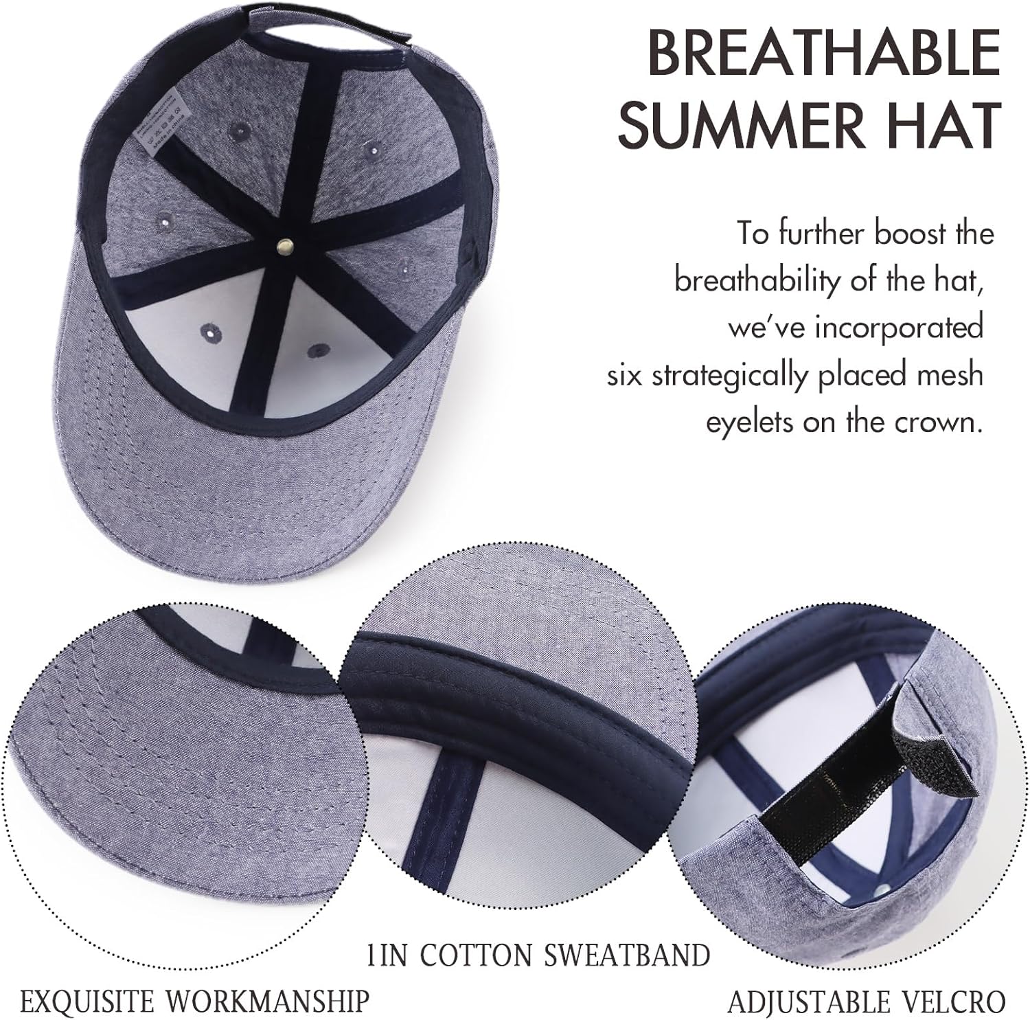 JANGANNSA Cotton Toddler Baseball Hat Sun Protection