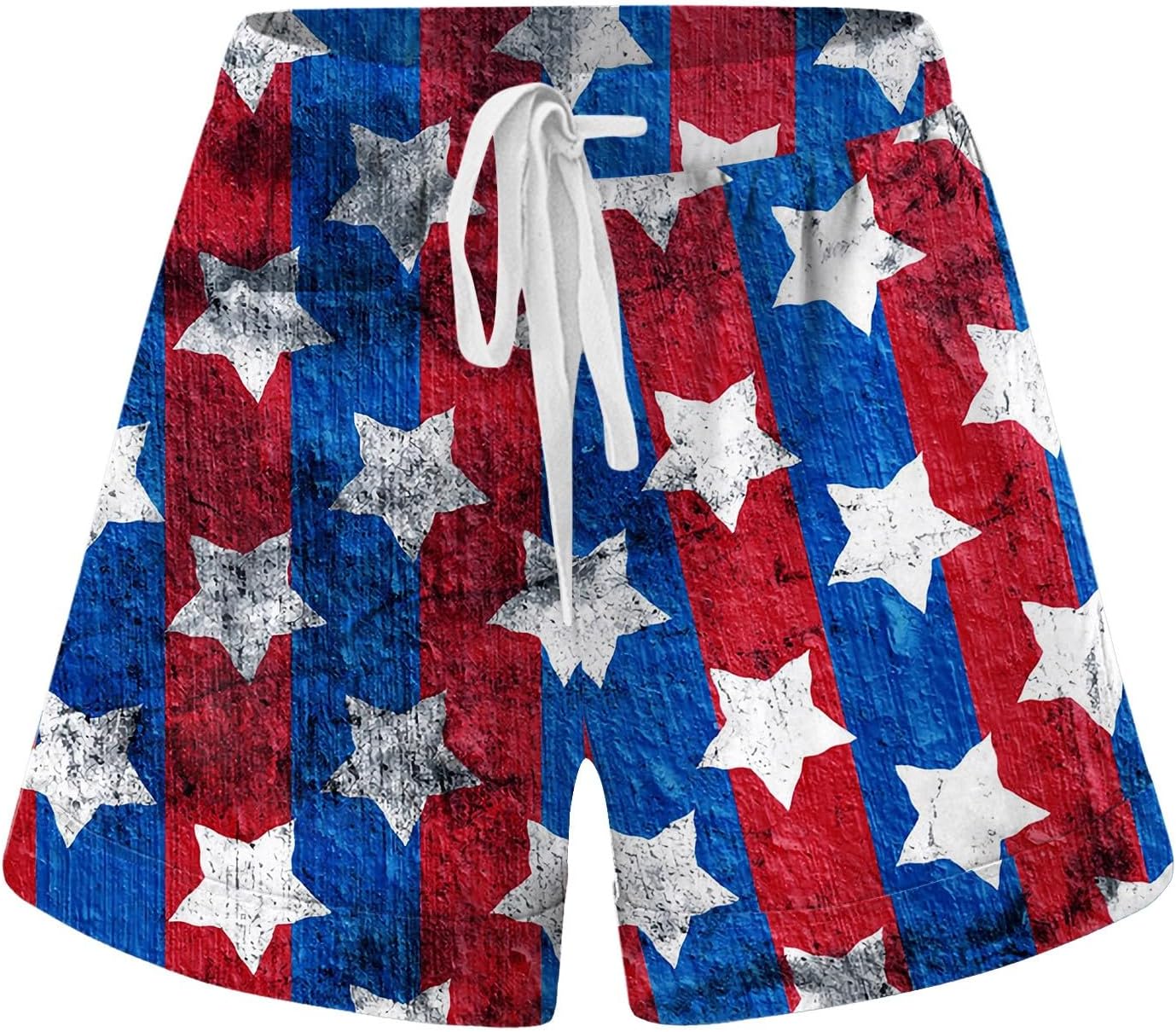 Patriotic Design Womens Denim Shorts