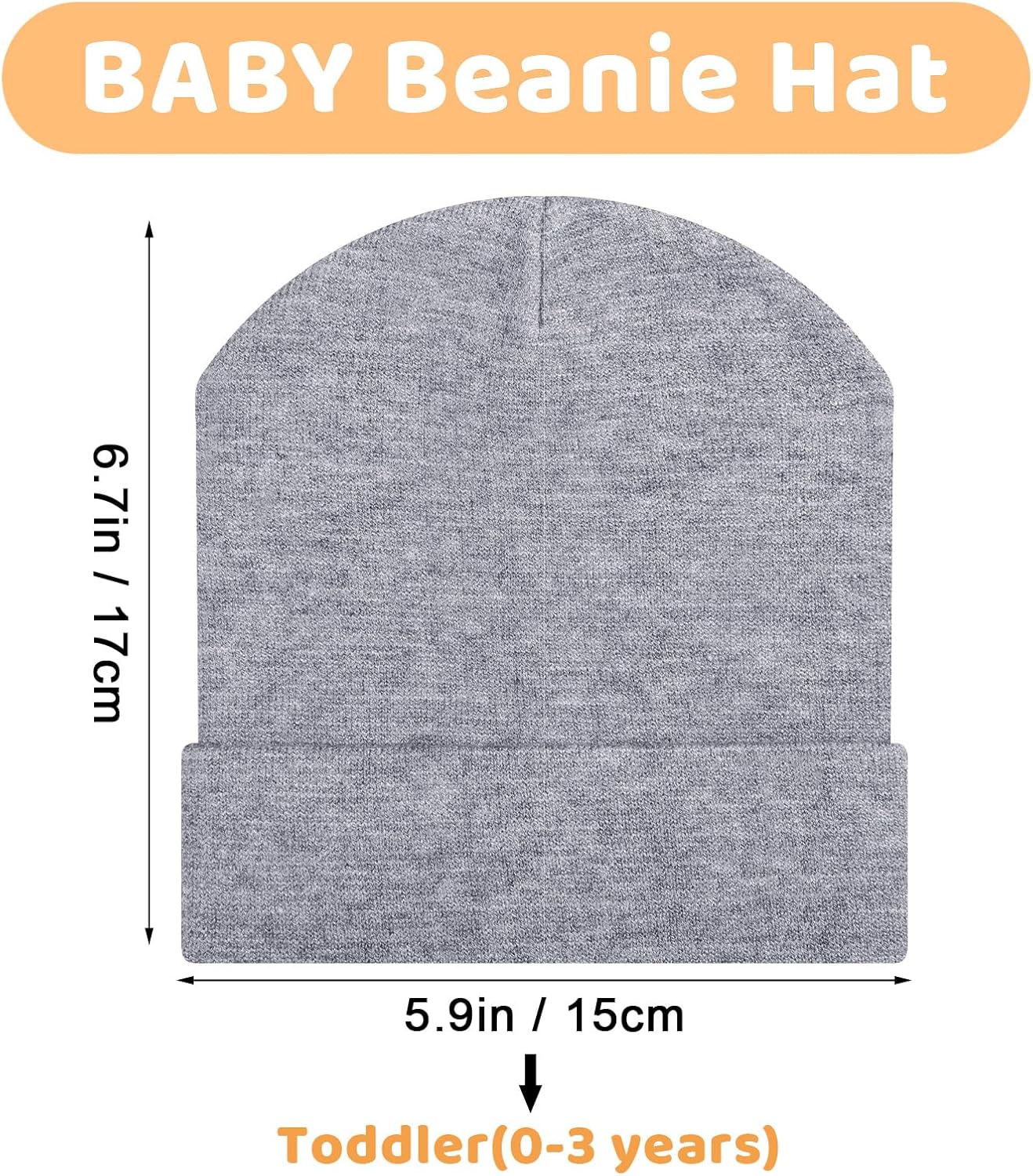 SATINIOR 4 Unisex Toddler Beanies 0-36 Months
