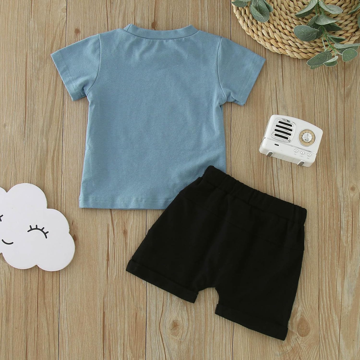 boys t-shirt shorts pullover sweater set