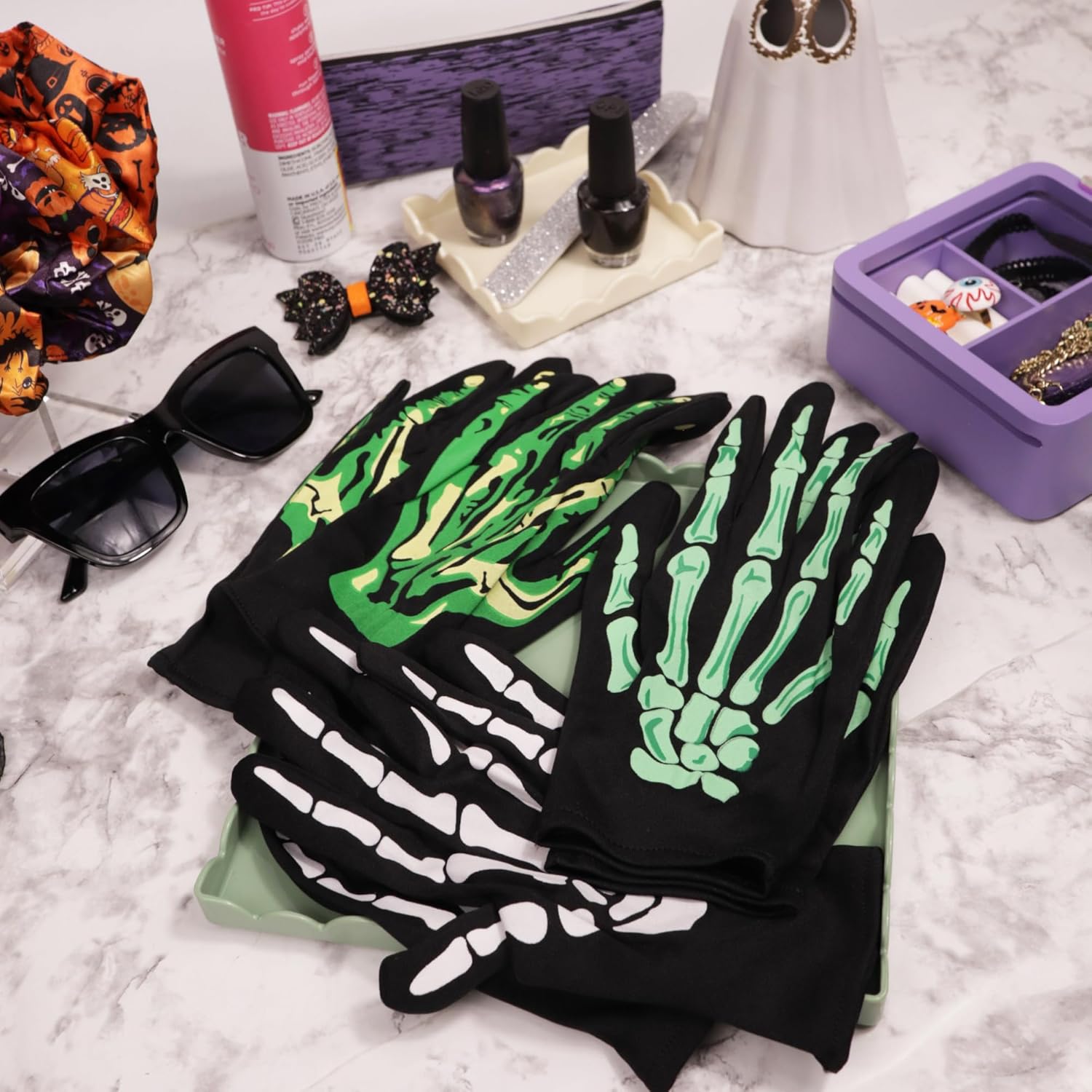 Needzo Halloween Green Monster Gloves