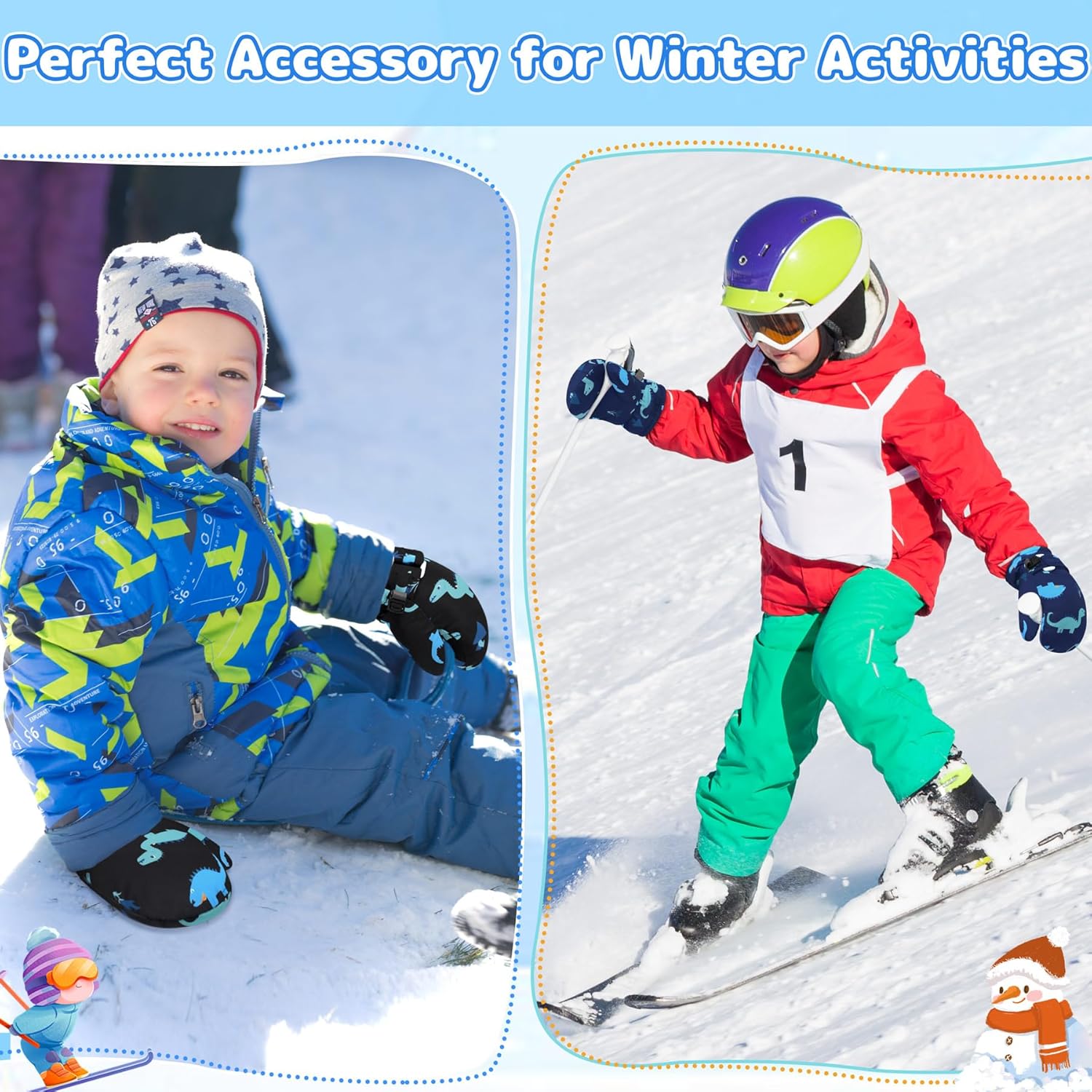 Stay Warm Dry and Safe with Olreco Toddler Mittens