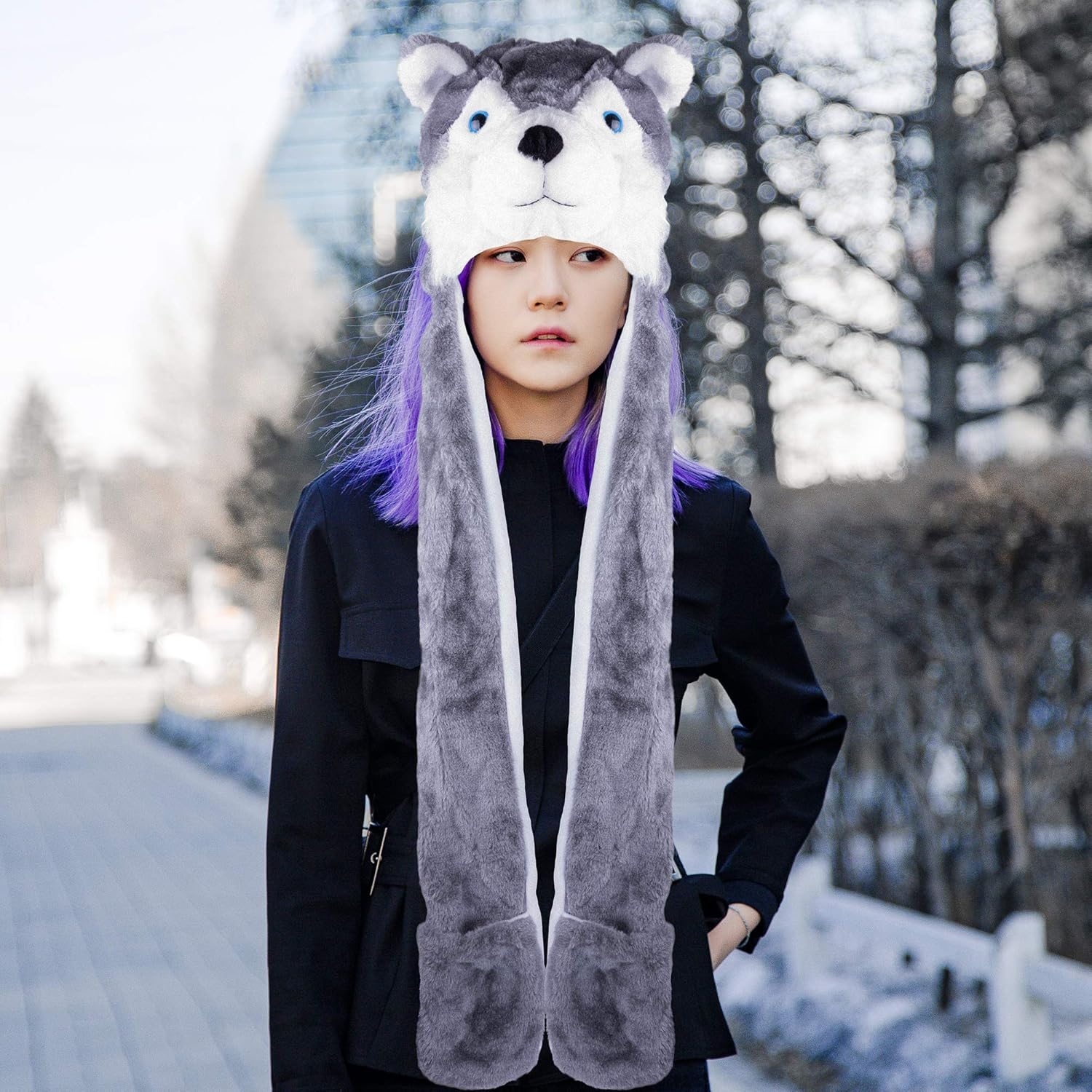 Super Z Outlet cute plush winter hedgehog hat