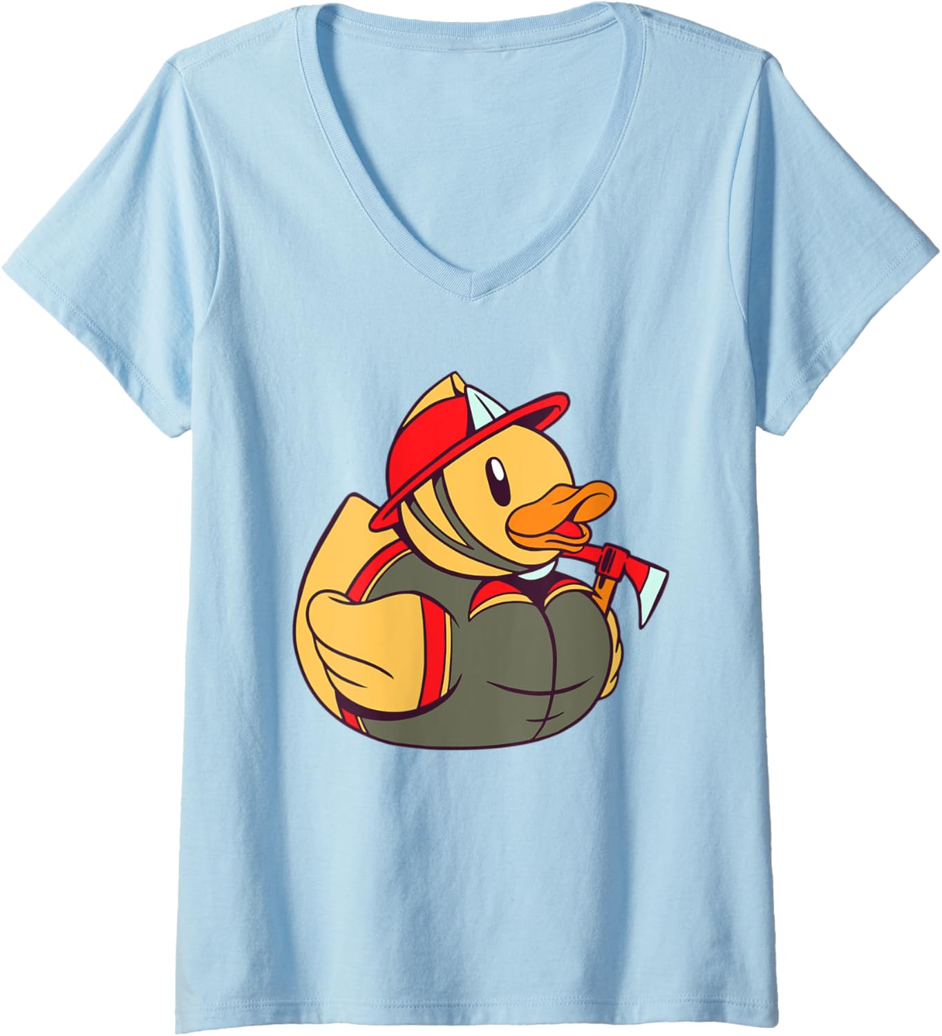 Firefighter Fireman Rubber Duck T-Shirt