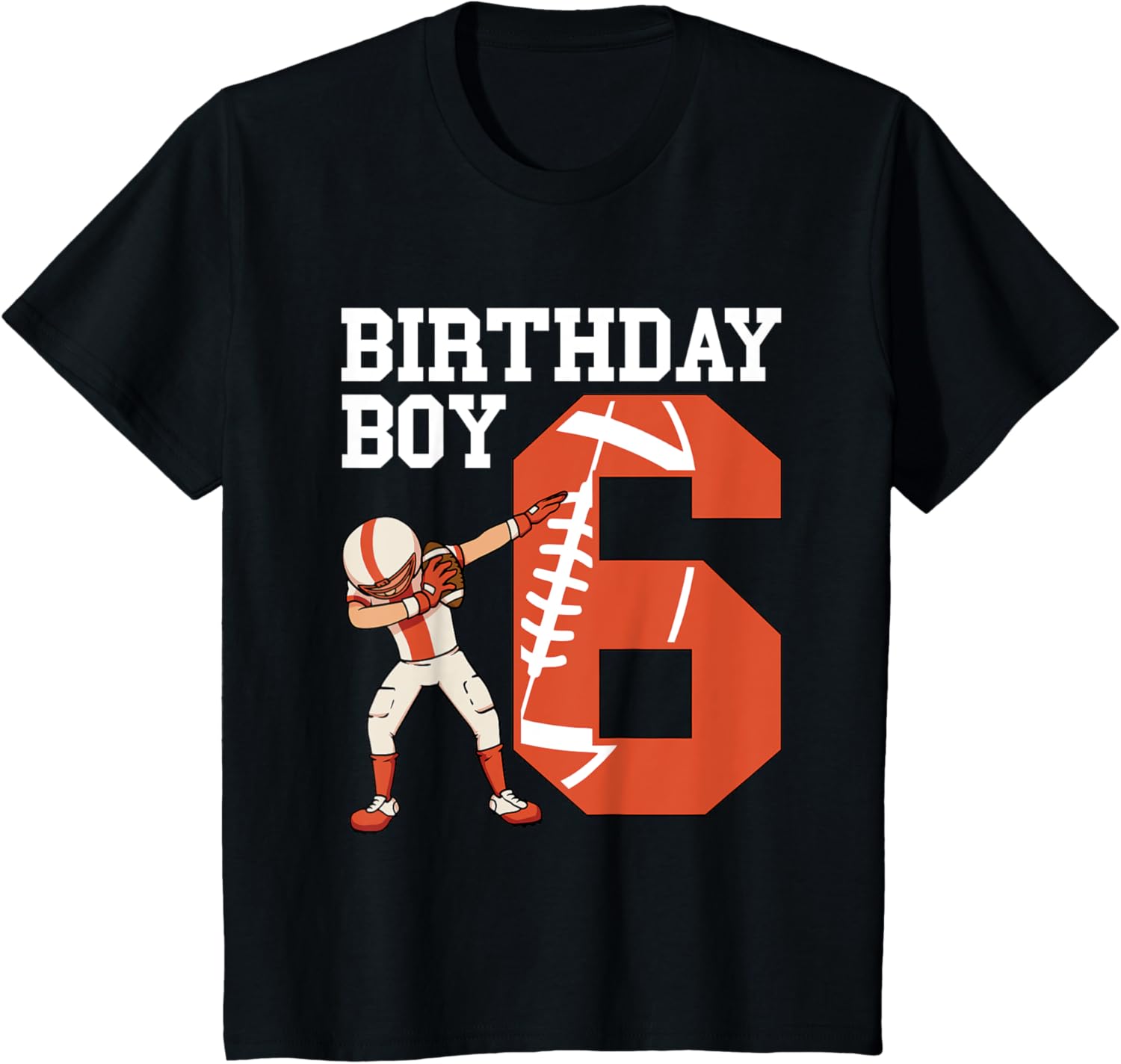 6 Year Old Football Player T-Shirt