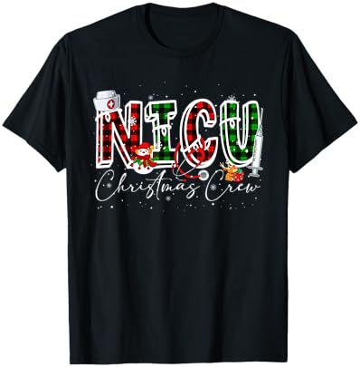 Fun Christmas Nurse Costume for Family Red T-Shirt with