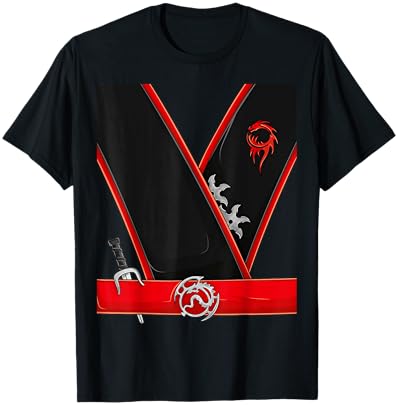 Ninja Halloween Costume T-Shirt for Kids Adults and Toddlers